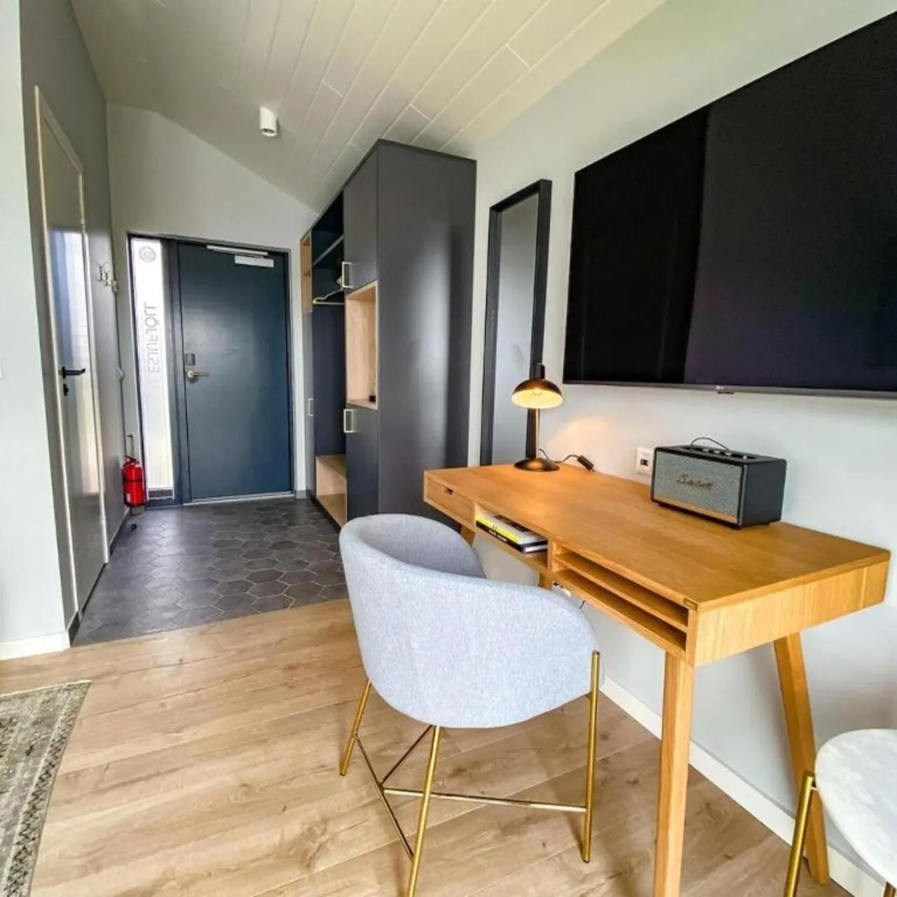 Seating area in Magma Hotel