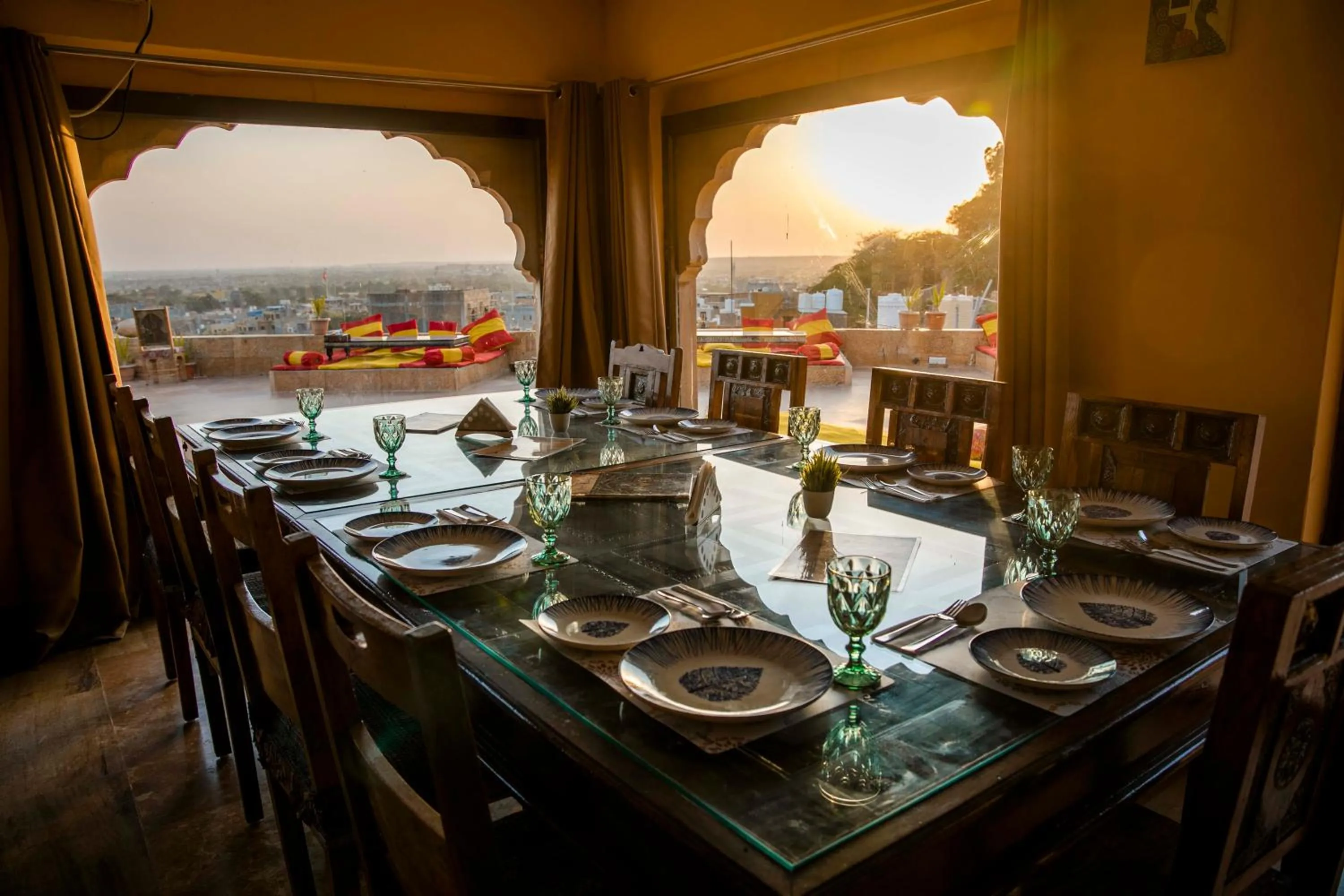 Seating area in Casa De Kaku Jaisalmer