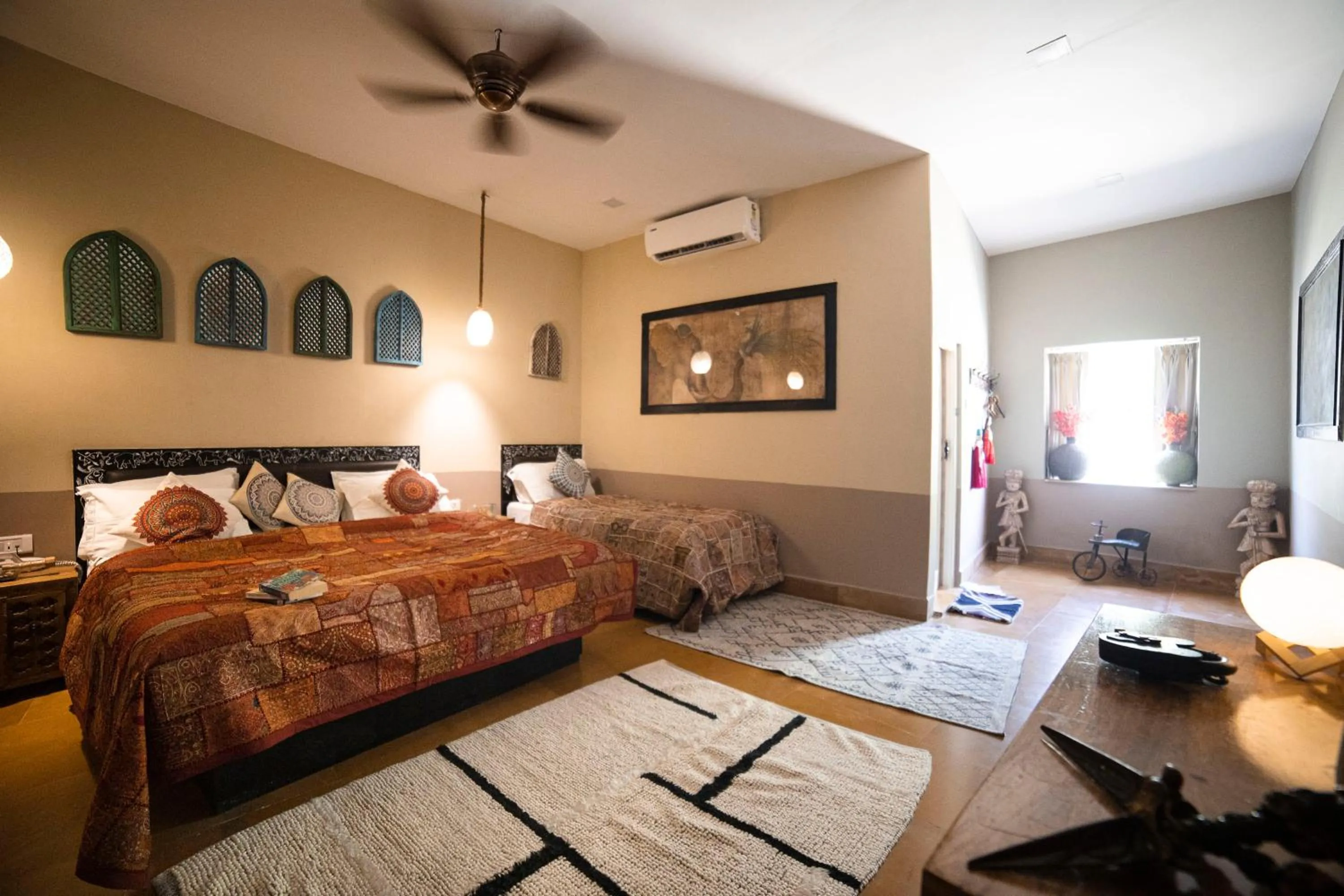 Photo of the whole room, Bed in Casa De Kaku Jaisalmer