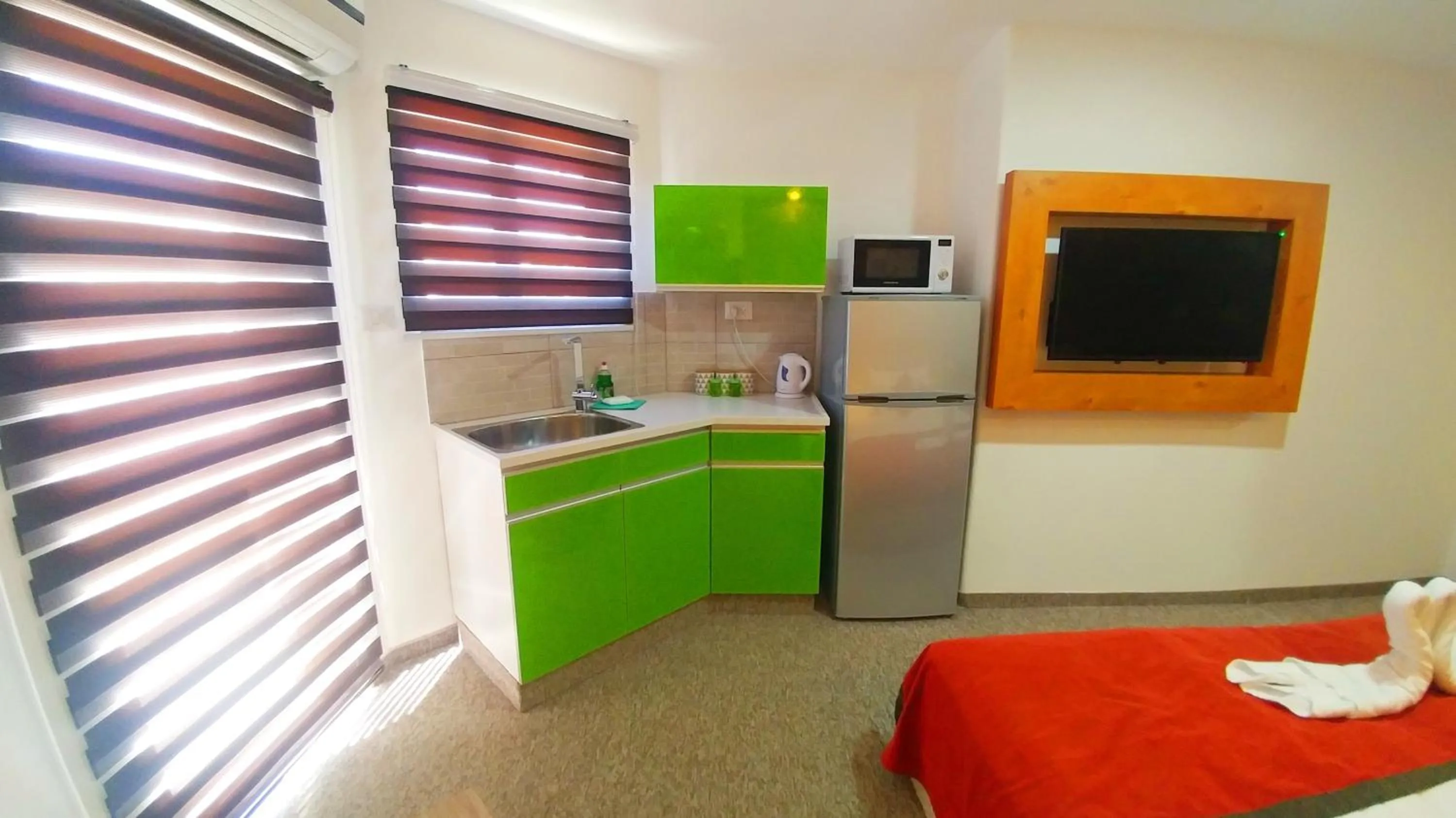 Coffee/tea facilities, Bed in City Suites