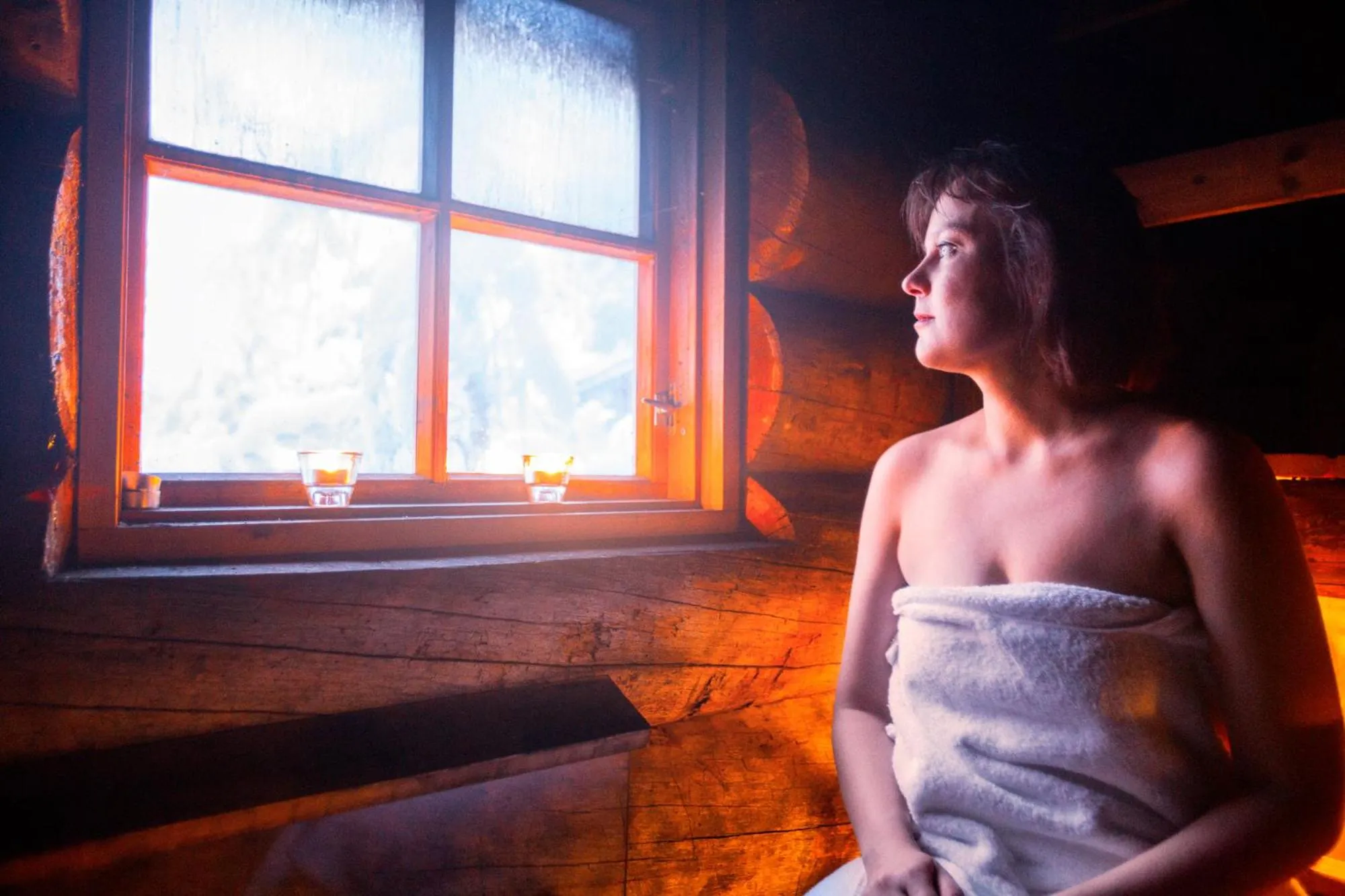 People in Kakslauttanen Arctic Resort - Igloos and Chalets