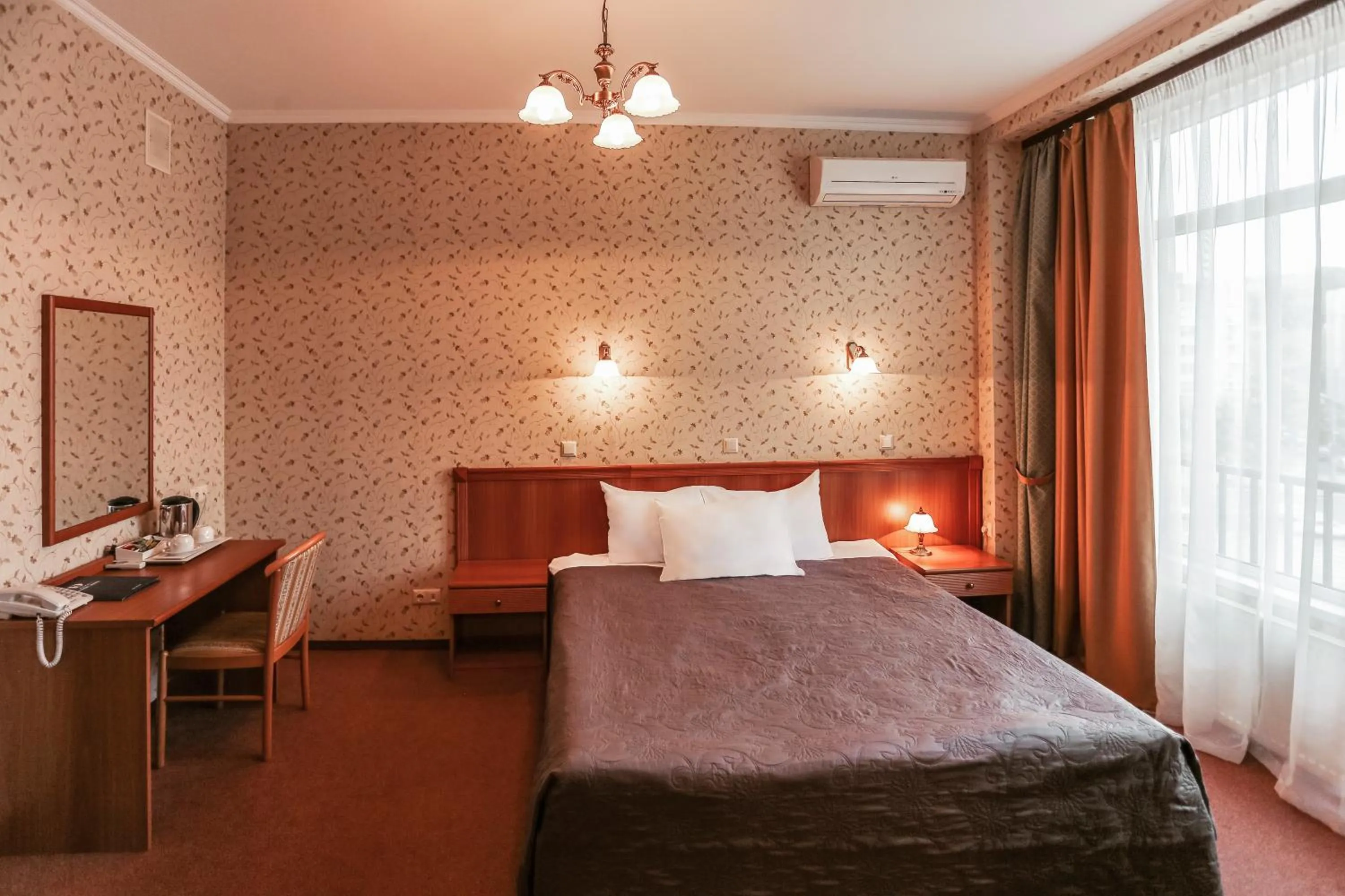 Bedroom, Bed in Готель Дніпро Dnipro Hotel