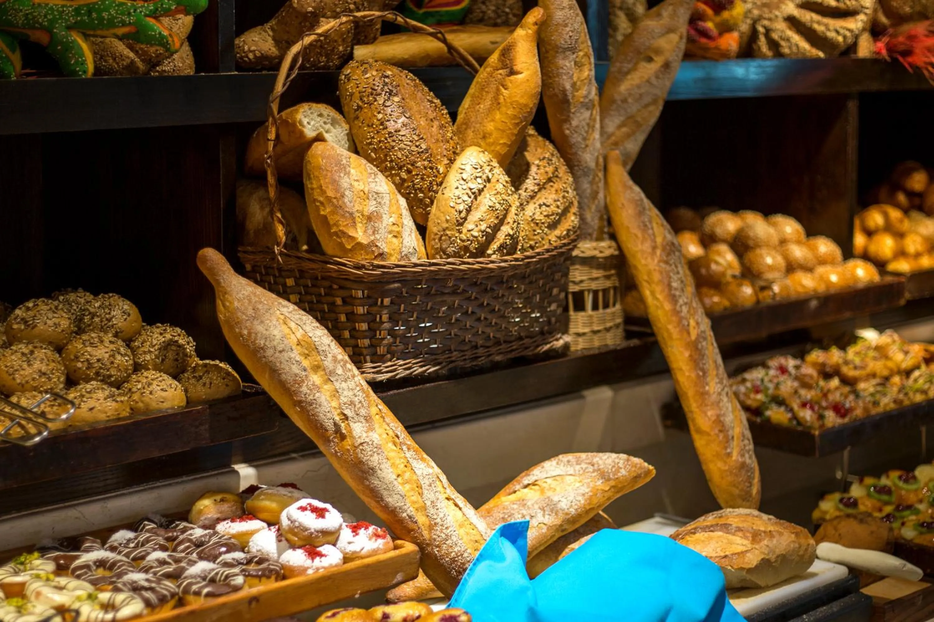 Continental breakfast in Kempinski Nile Hotel, Cairo