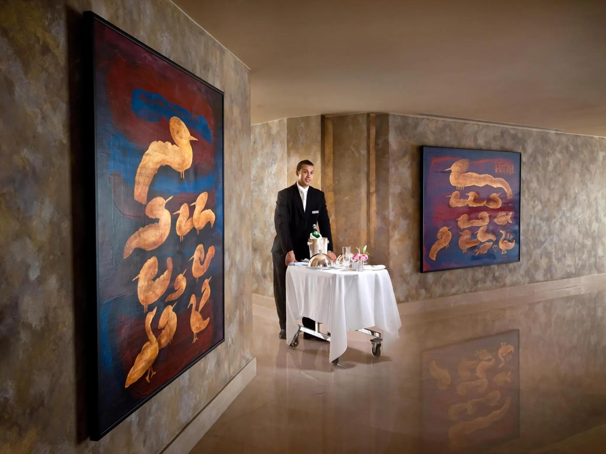 Staff in Kempinski Nile Hotel, Cairo