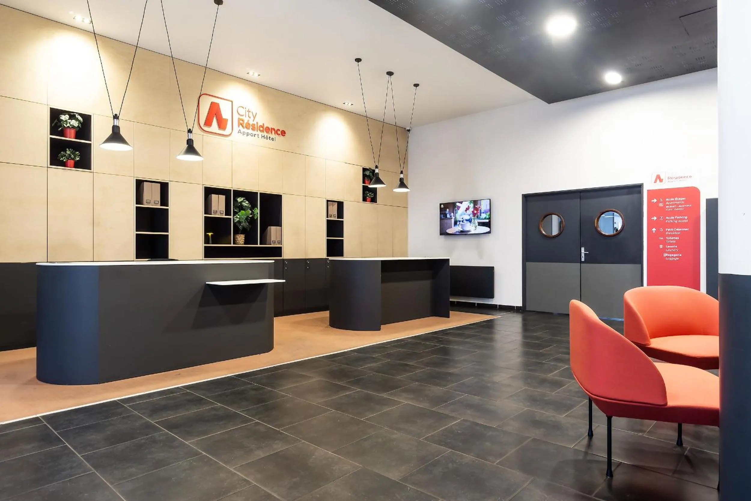 Lobby or reception in City Résidence Ivry