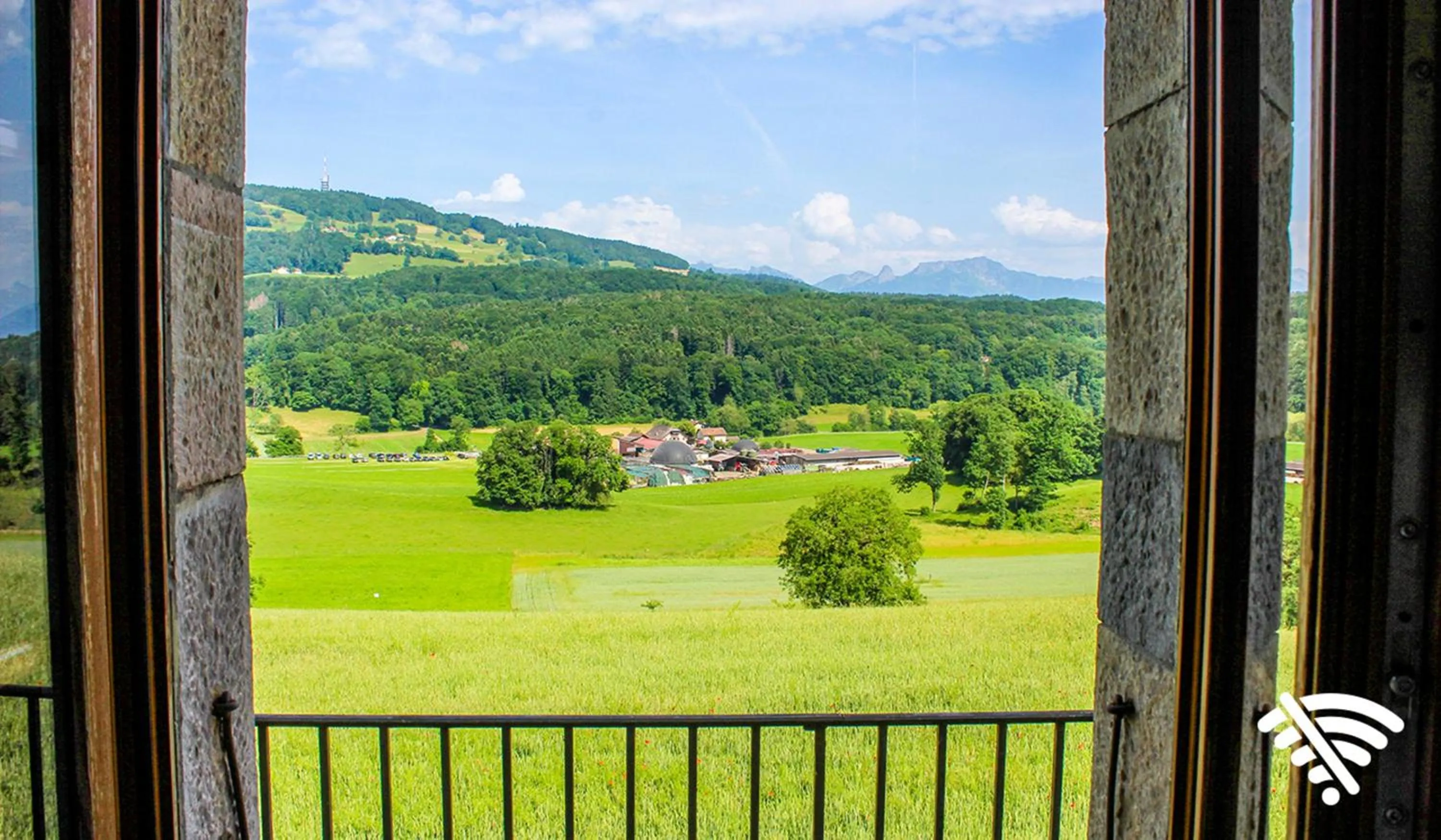 Natural landscape in Crêt-Bérard