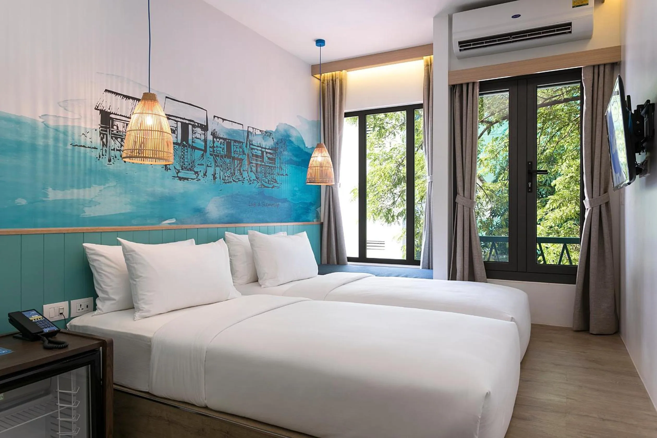 Deluxe Twin in Lub d Siem Reap - Near Pub Street & Angkor Wat