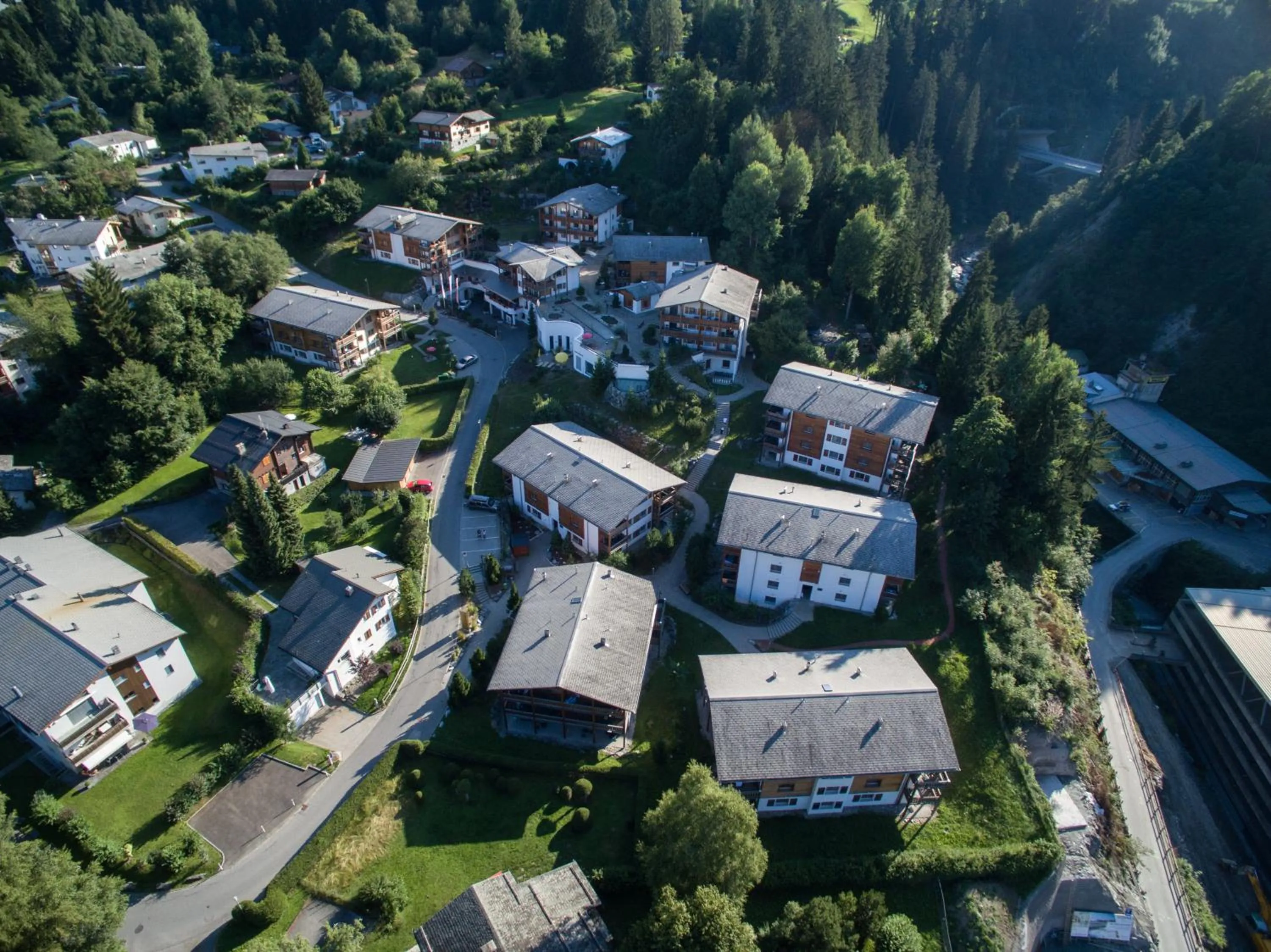 Bird's eye view in Hapimag Ferienwohnungen Flims