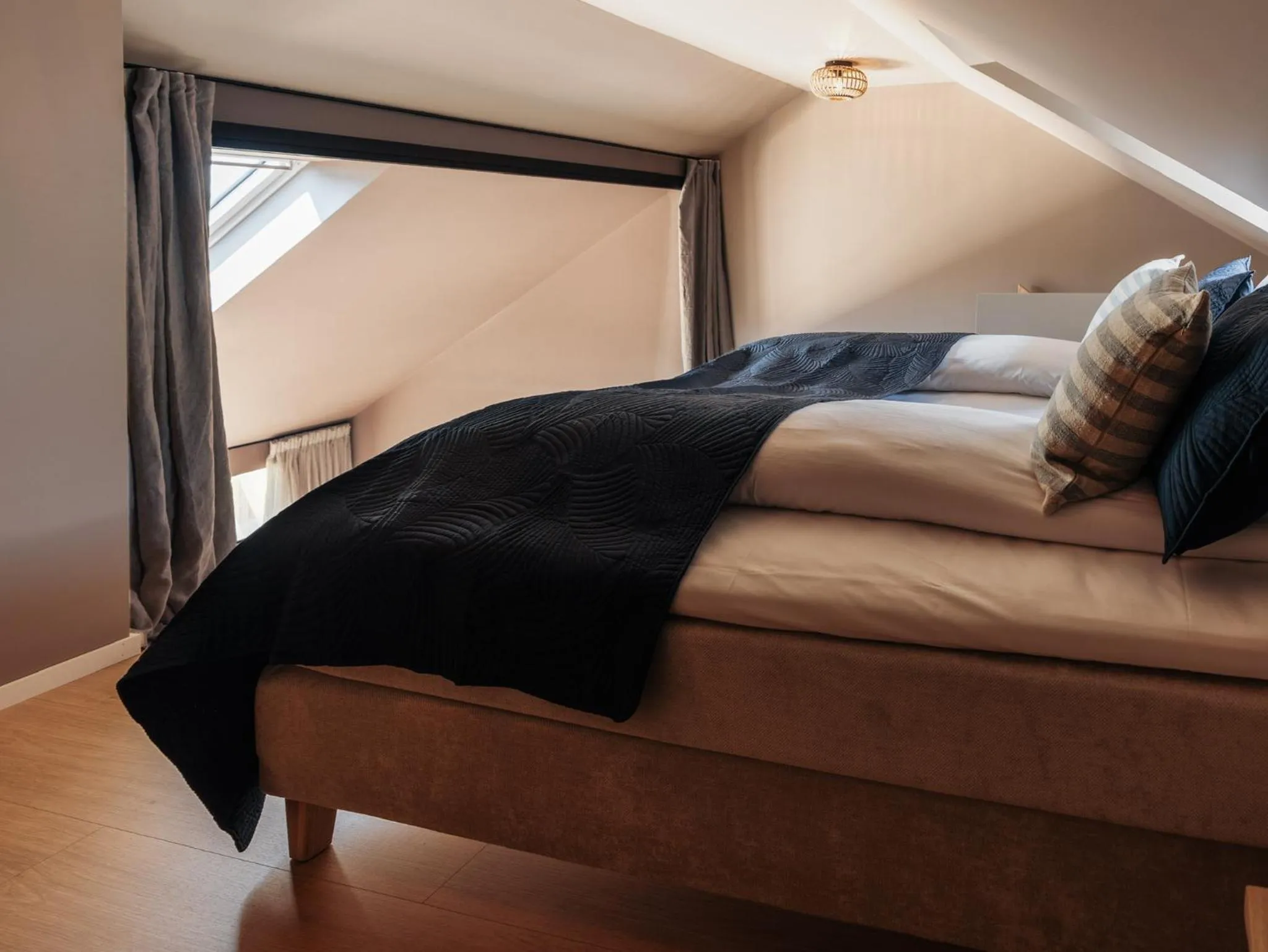 Bed in Rosfjord Strandhotel