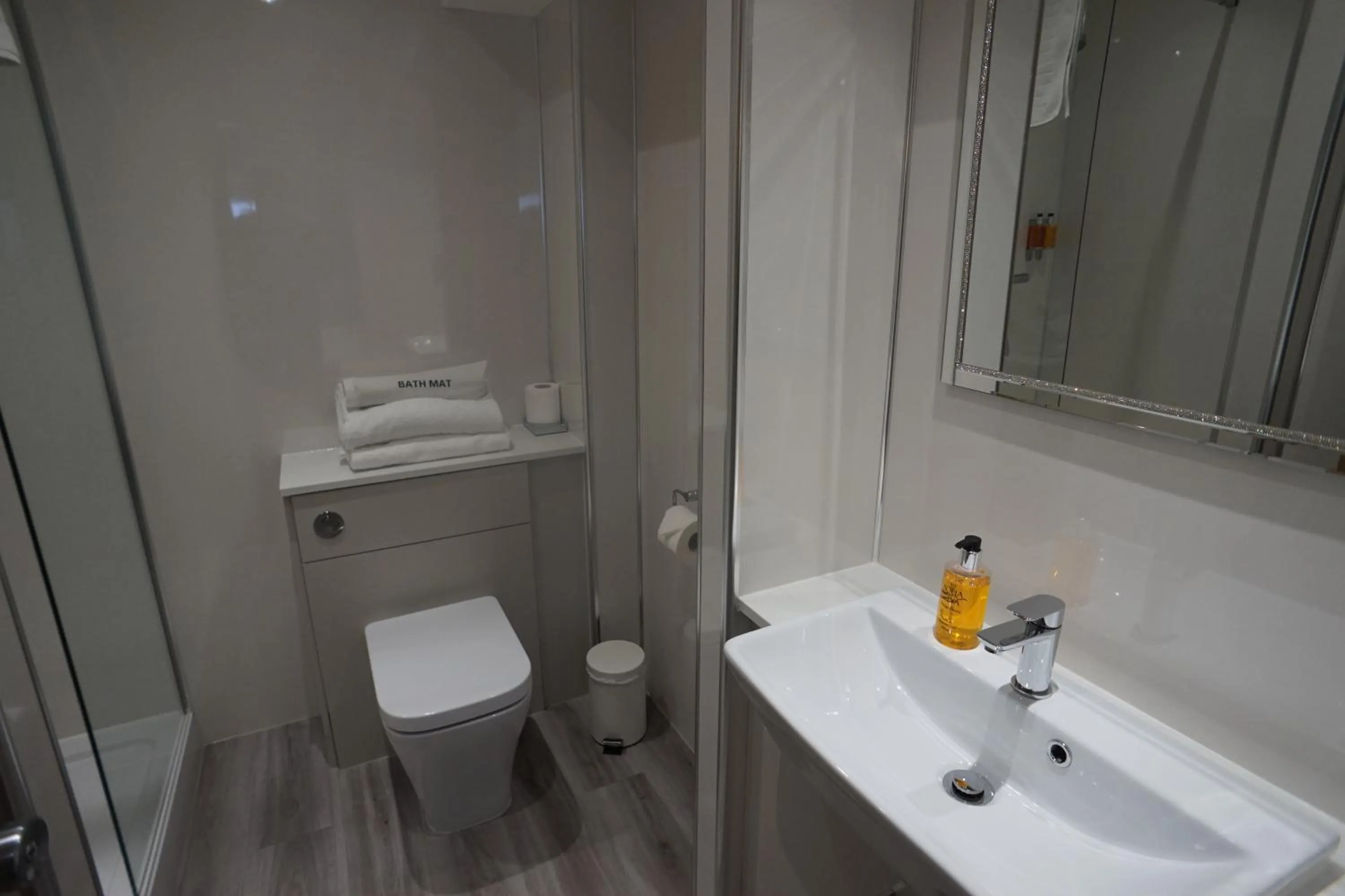 Toilet in Damon’s Hotel