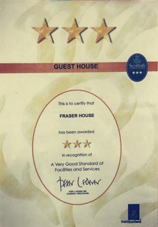 Certificate/Award in Fraser House