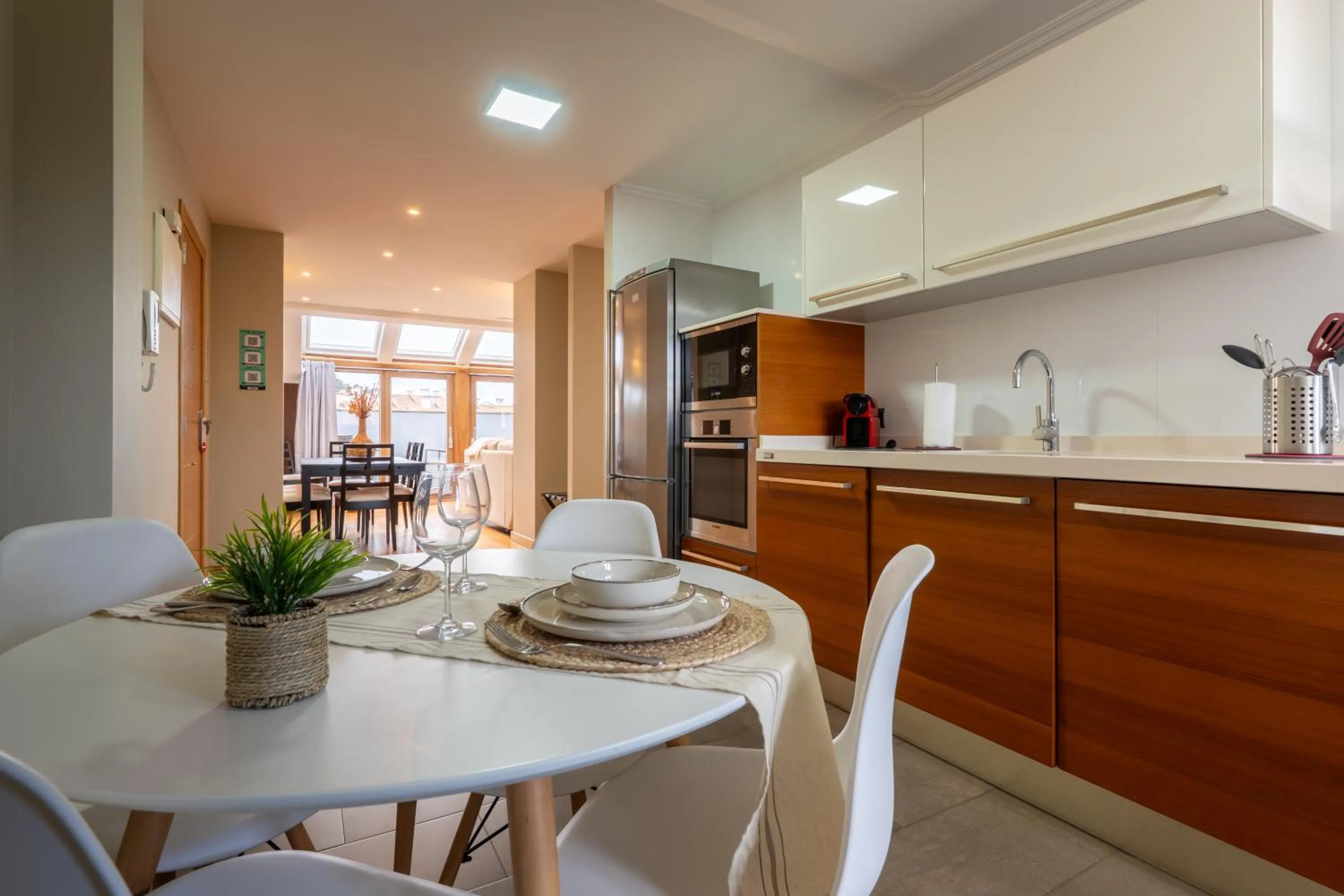 Kitchen or kitchenette in Apartamentos Albatros