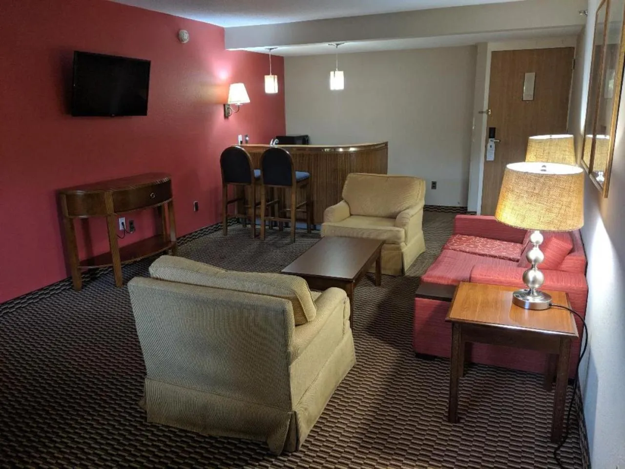 Living room in Ramada by Wyndham Raleigh