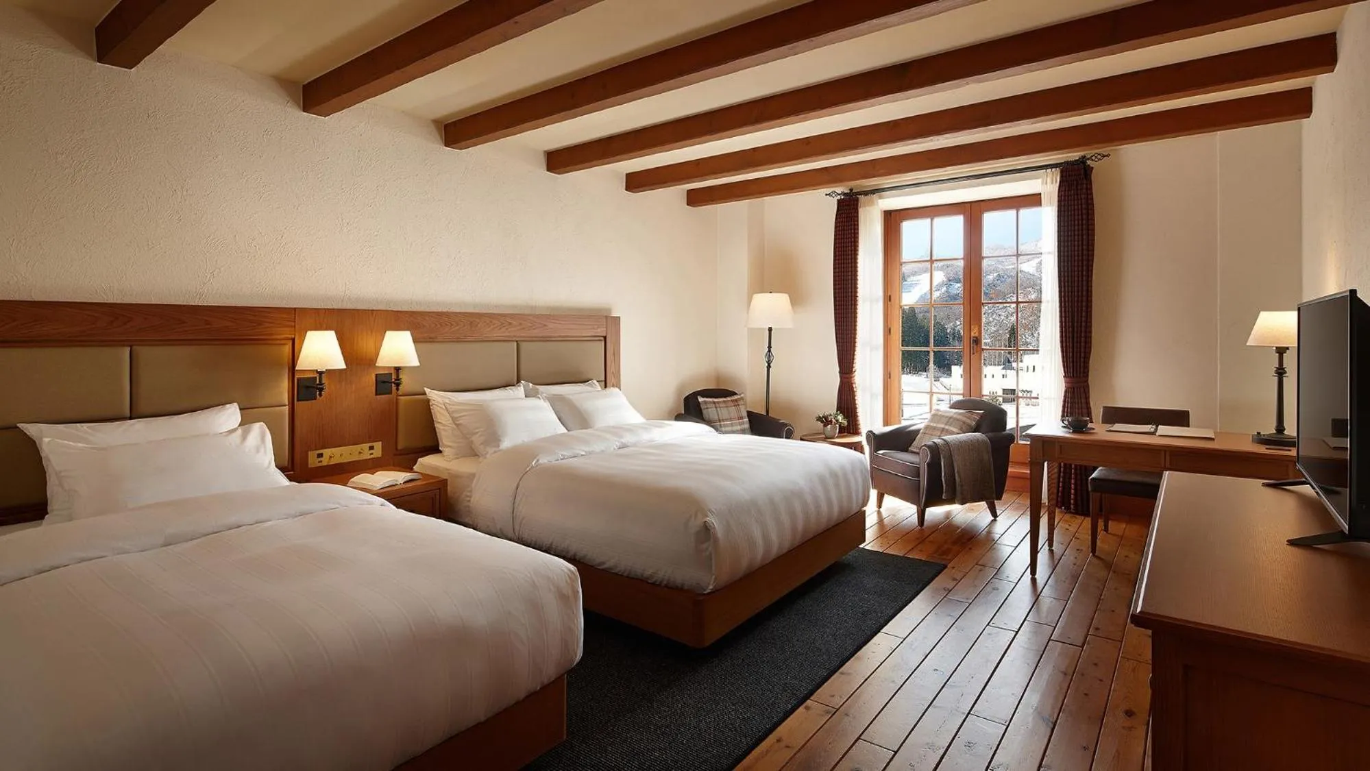 Bed in Lotte Arai Resort