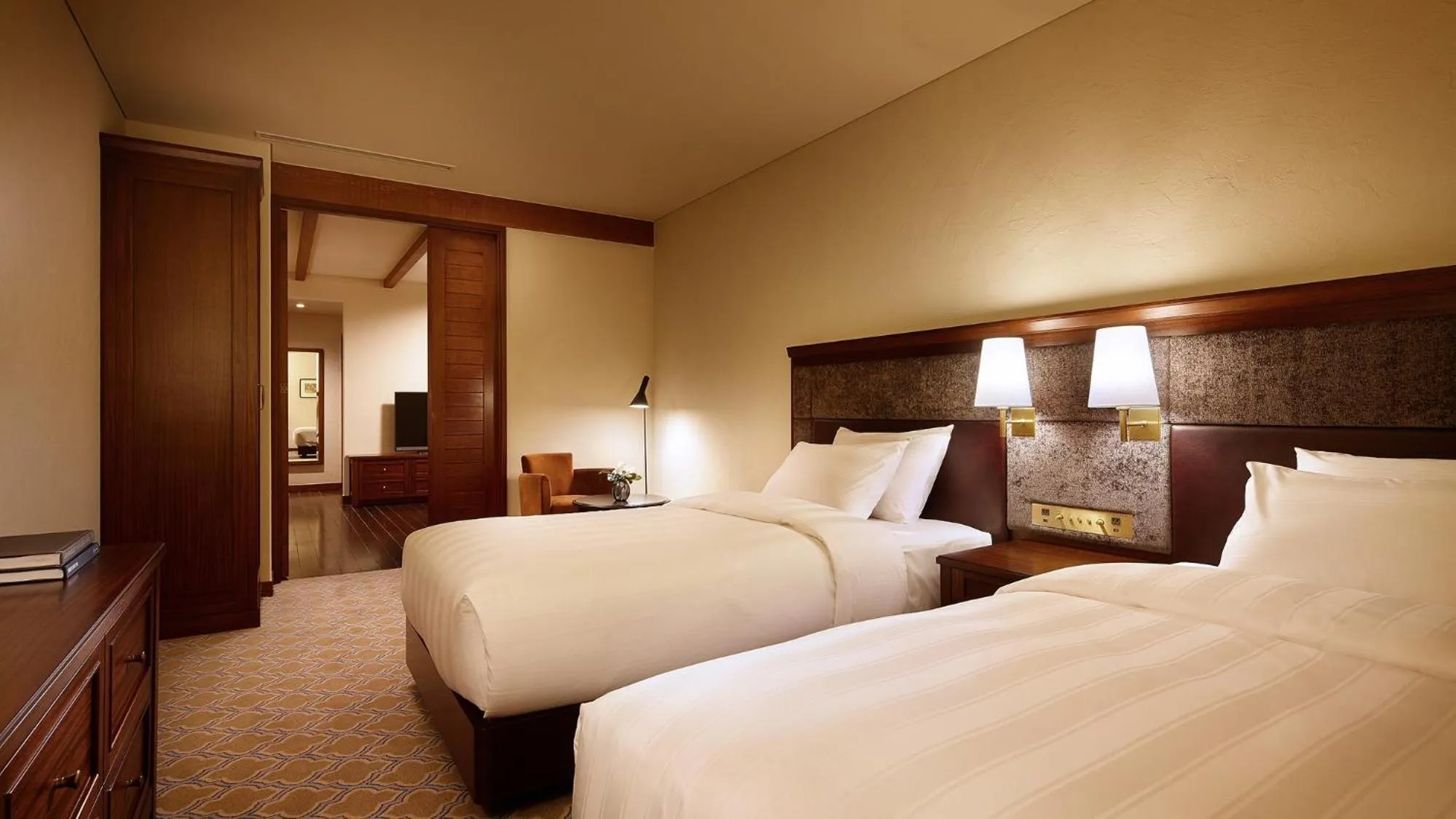 Bed in Lotte Arai Resort