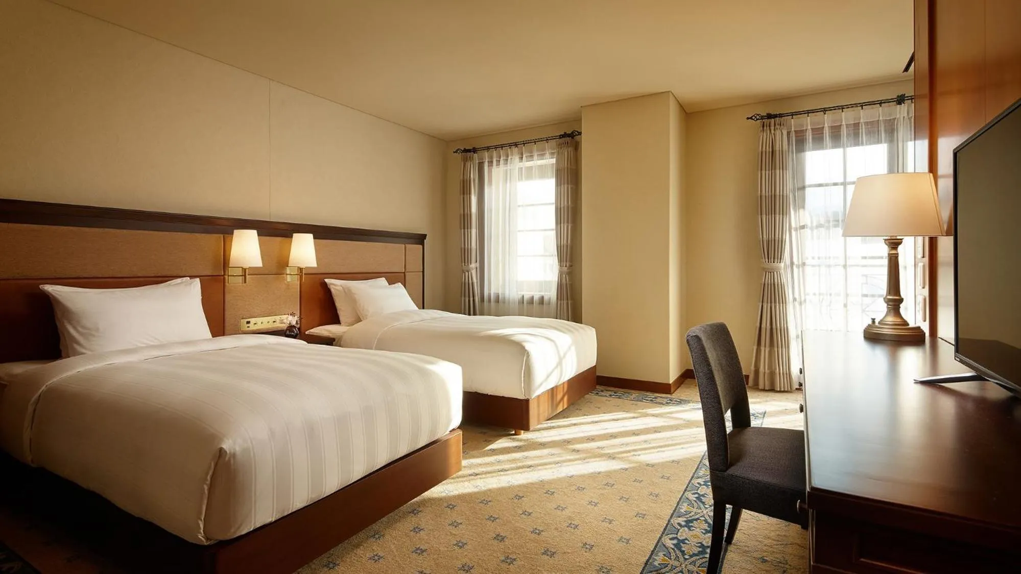 Bed in Lotte Arai Resort