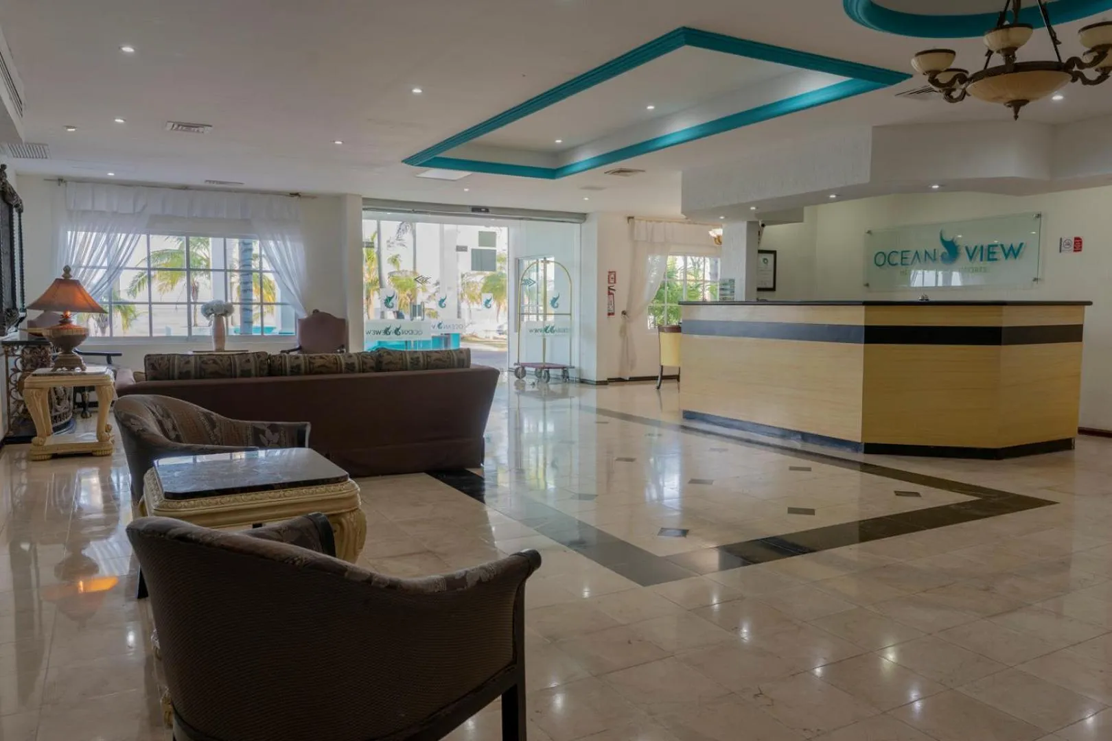 Living room in Hotel Ocean View