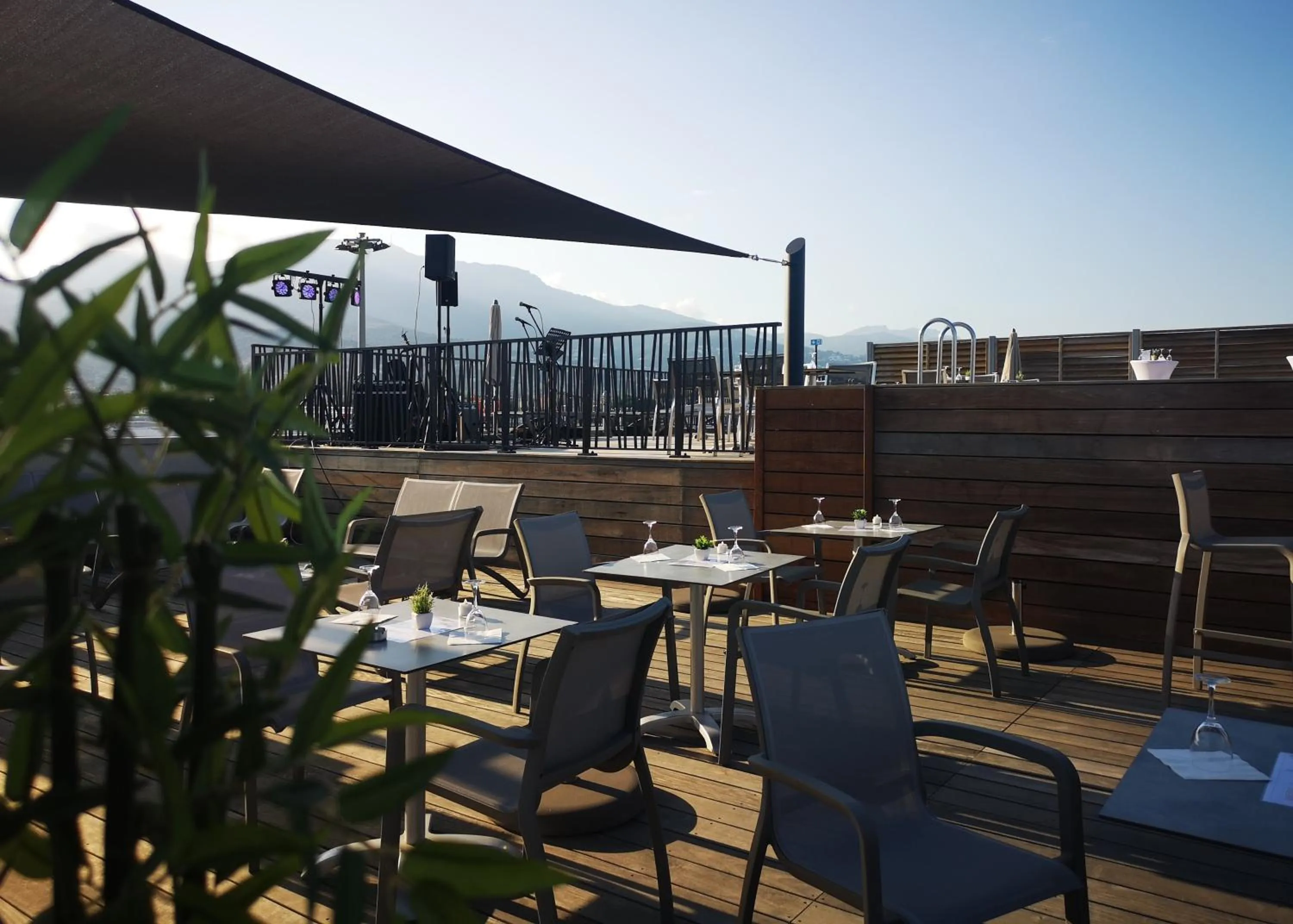 Patio in Hotel Residence Lido Marana Bastia Furiani