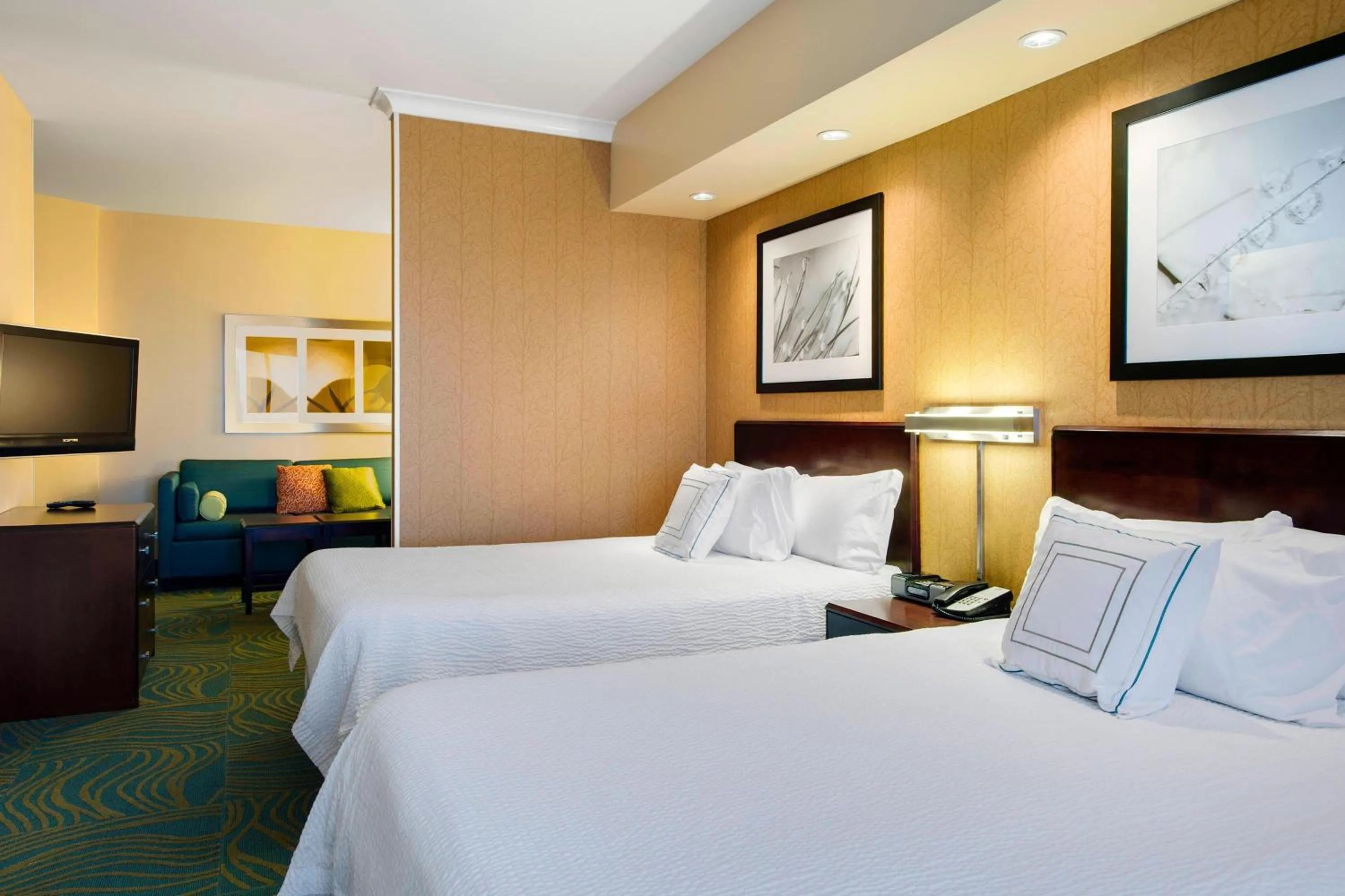 Photo of the whole room, Bed in SpringHill Suites by Marriott Omaha East, Council Bluffs, IA