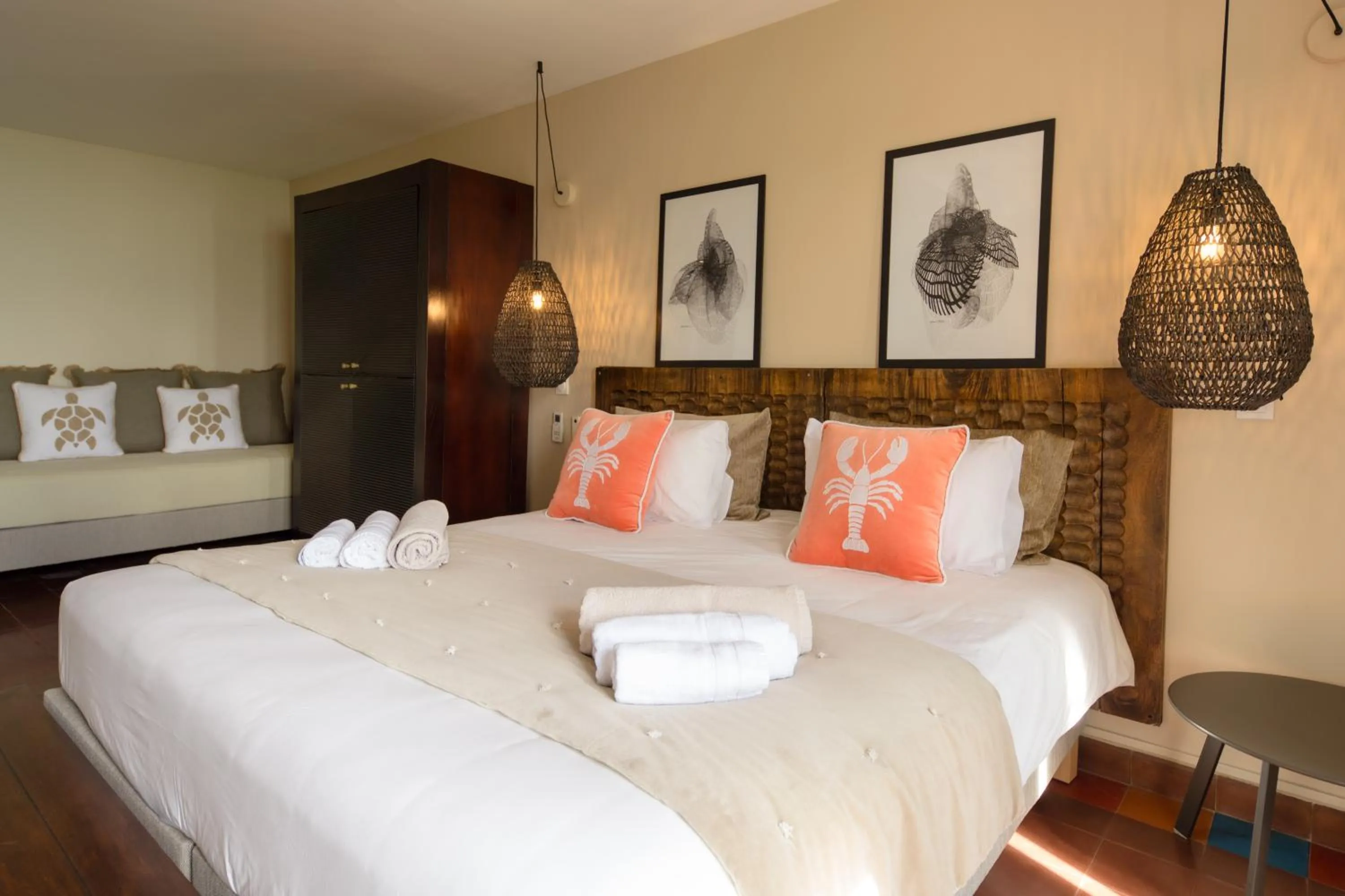 Bed in Les Villas du Lagon