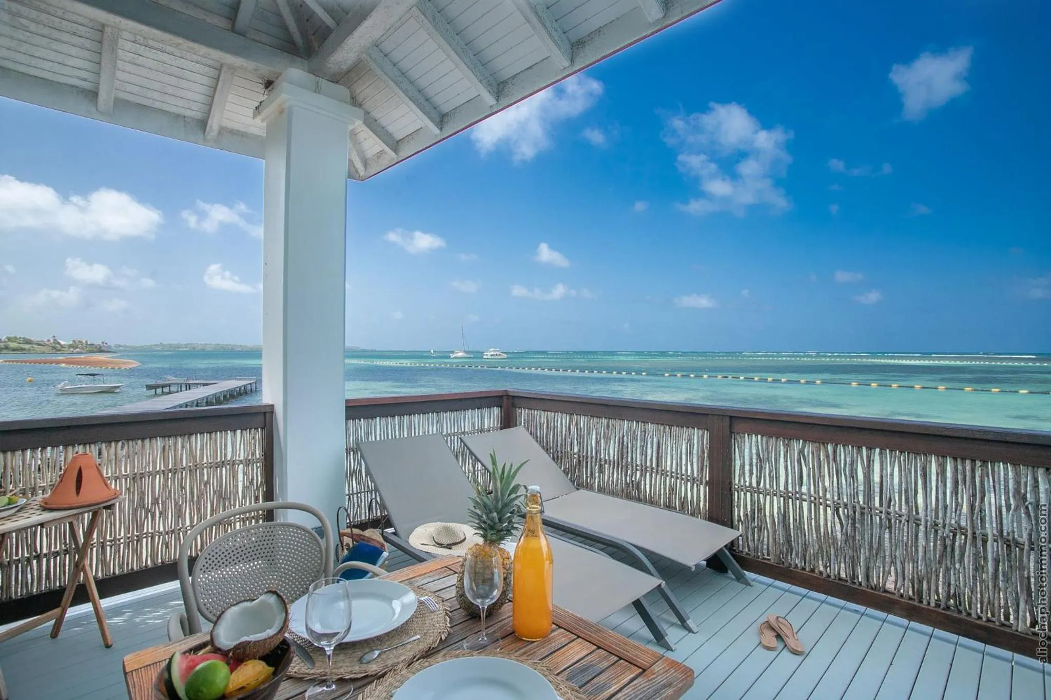 Balcony/Terrace in Les Villas du Lagon