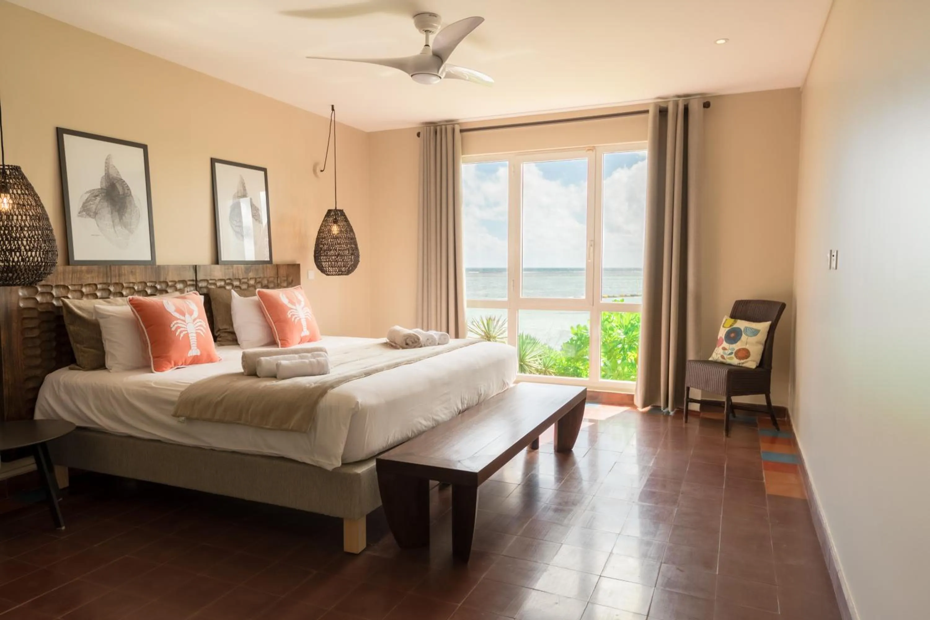 Bed in Les Villas du Lagon