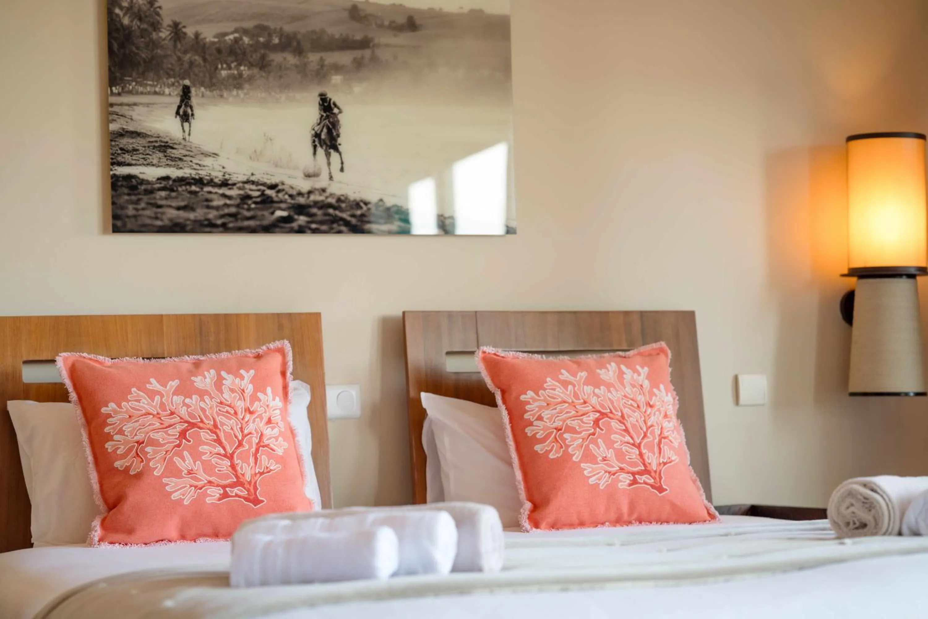 Bed in Les Villas du Lagon