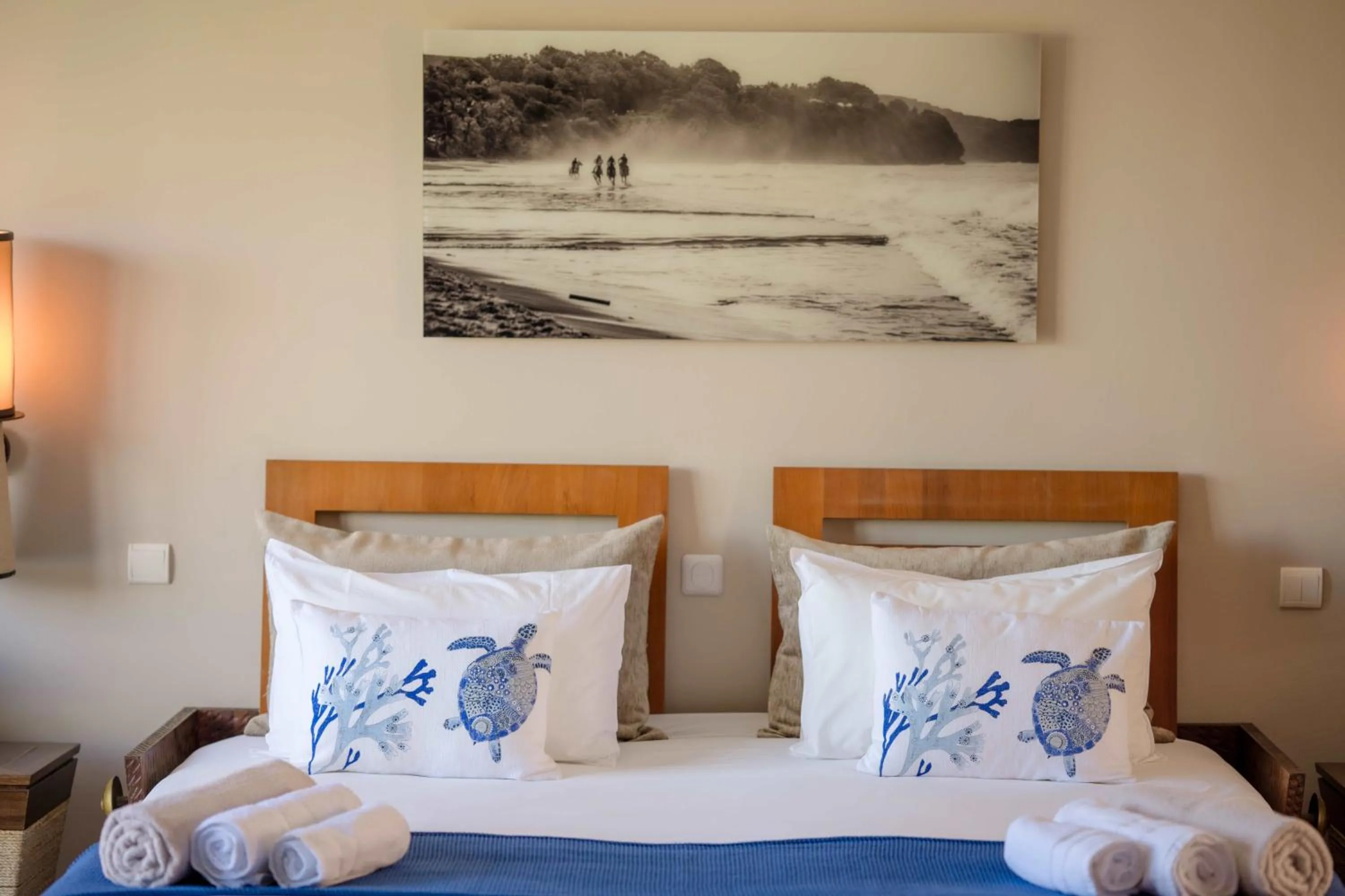 Bed in Les Villas du Lagon