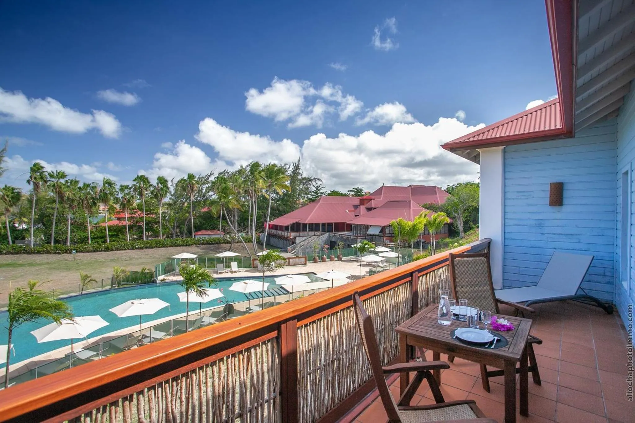 Patio in Les Villas du Lagon