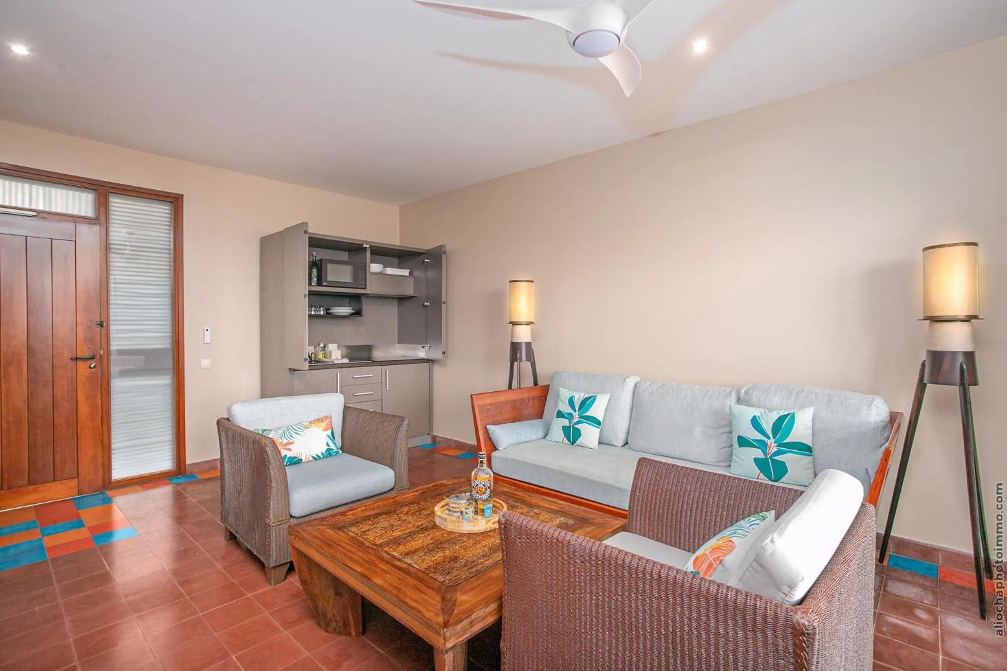 Living room in Les Villas du Lagon