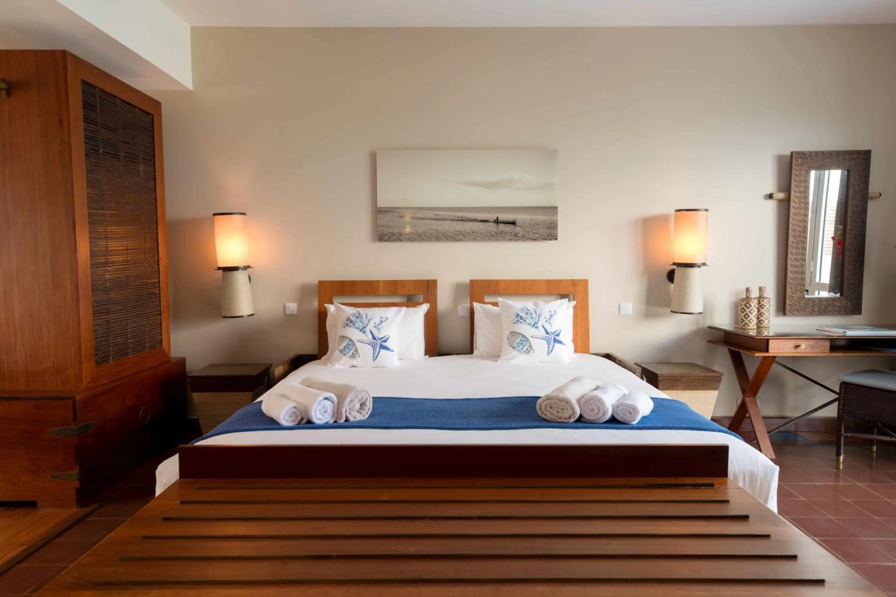 Bed in Les Villas du Lagon