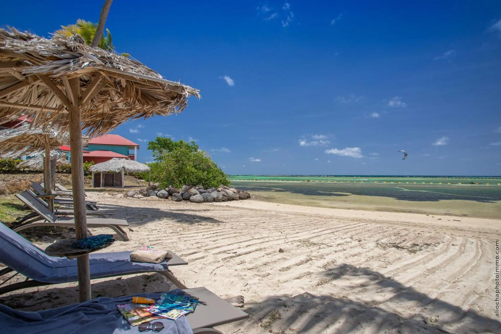 Beach in Les Villas du Lagon