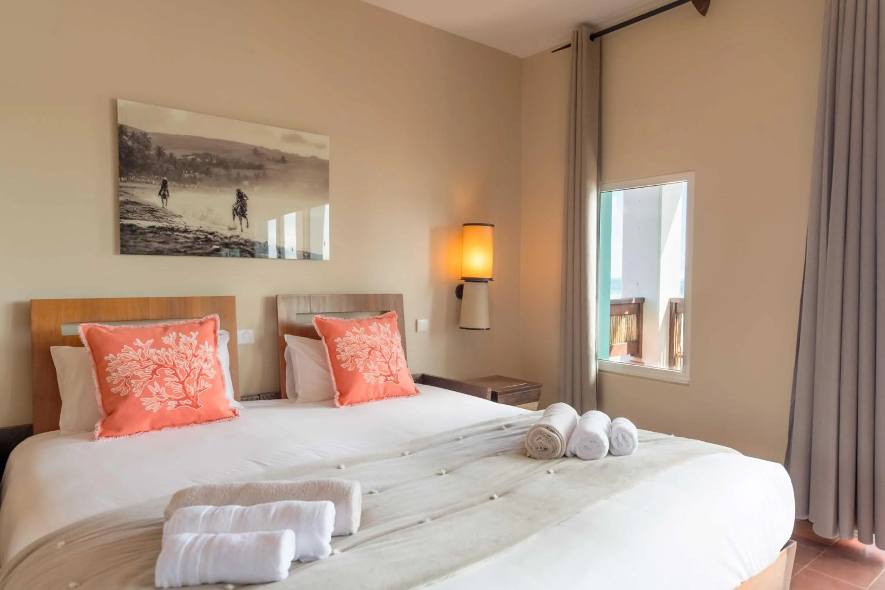 Bed in Les Villas du Lagon