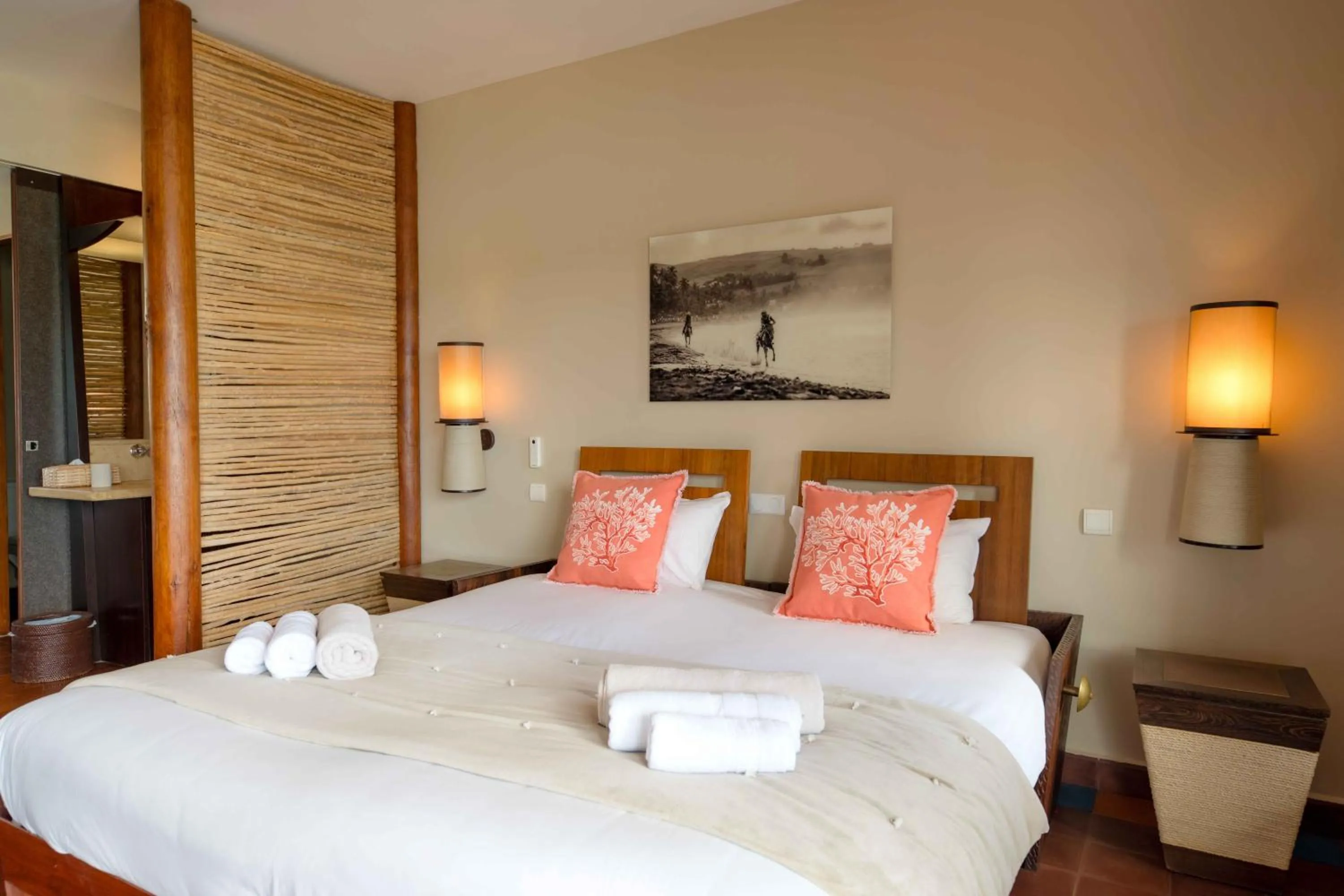 Bed in Les Villas du Lagon