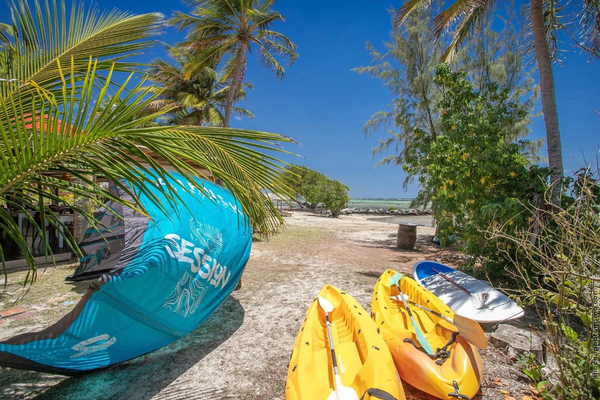 Beach in Les Villas du Lagon