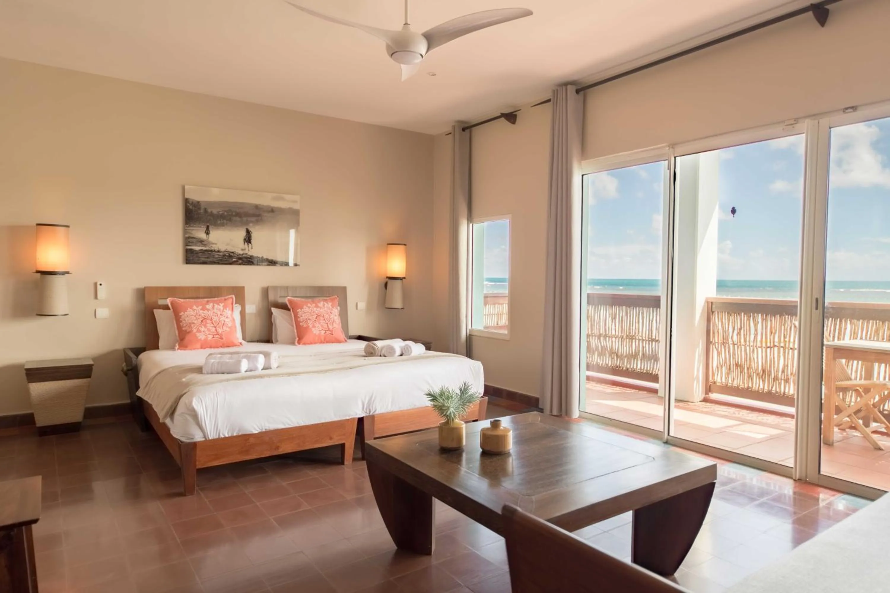 Bed in Les Villas du Lagon