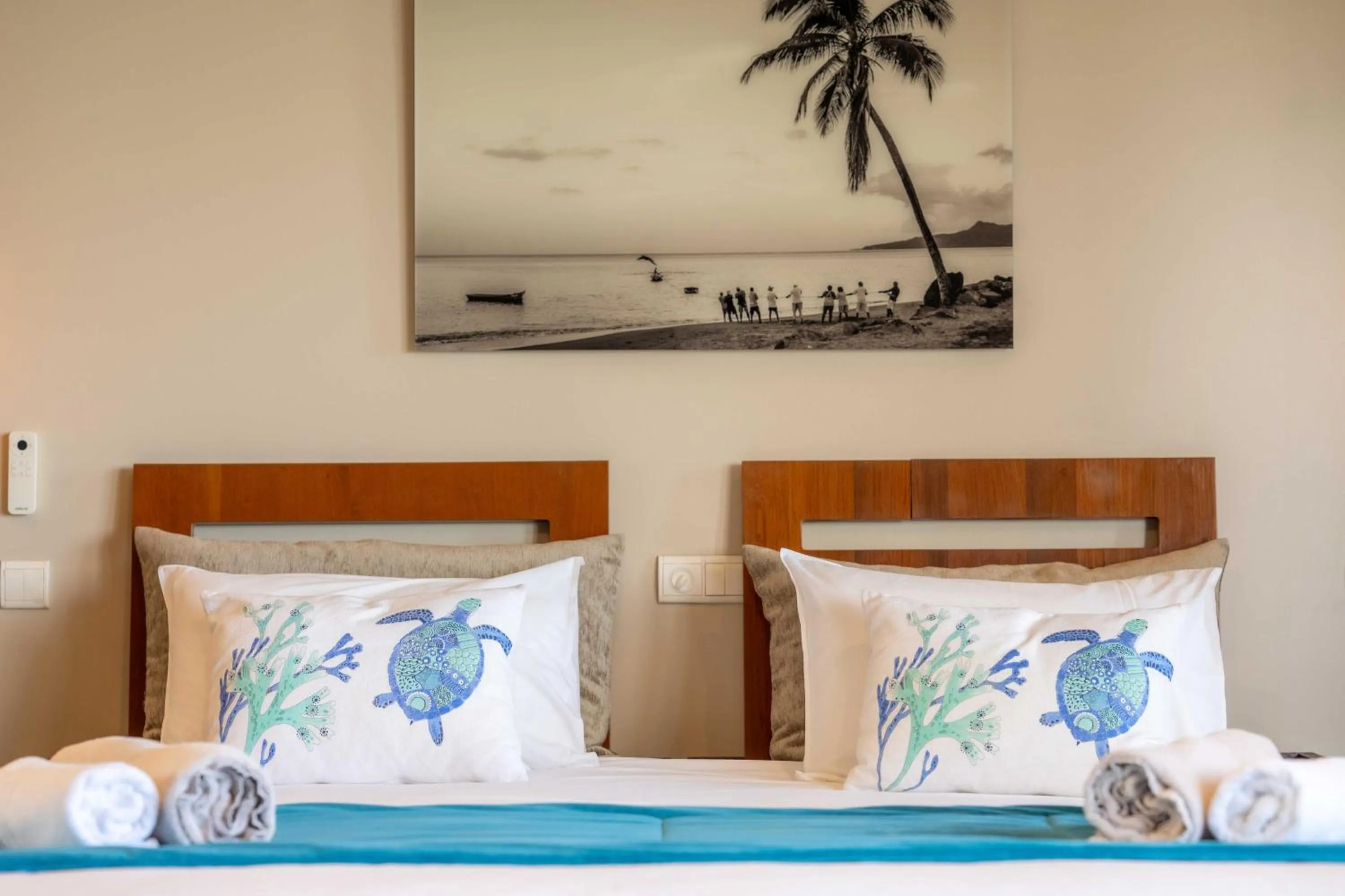 Bed in Les Villas du Lagon