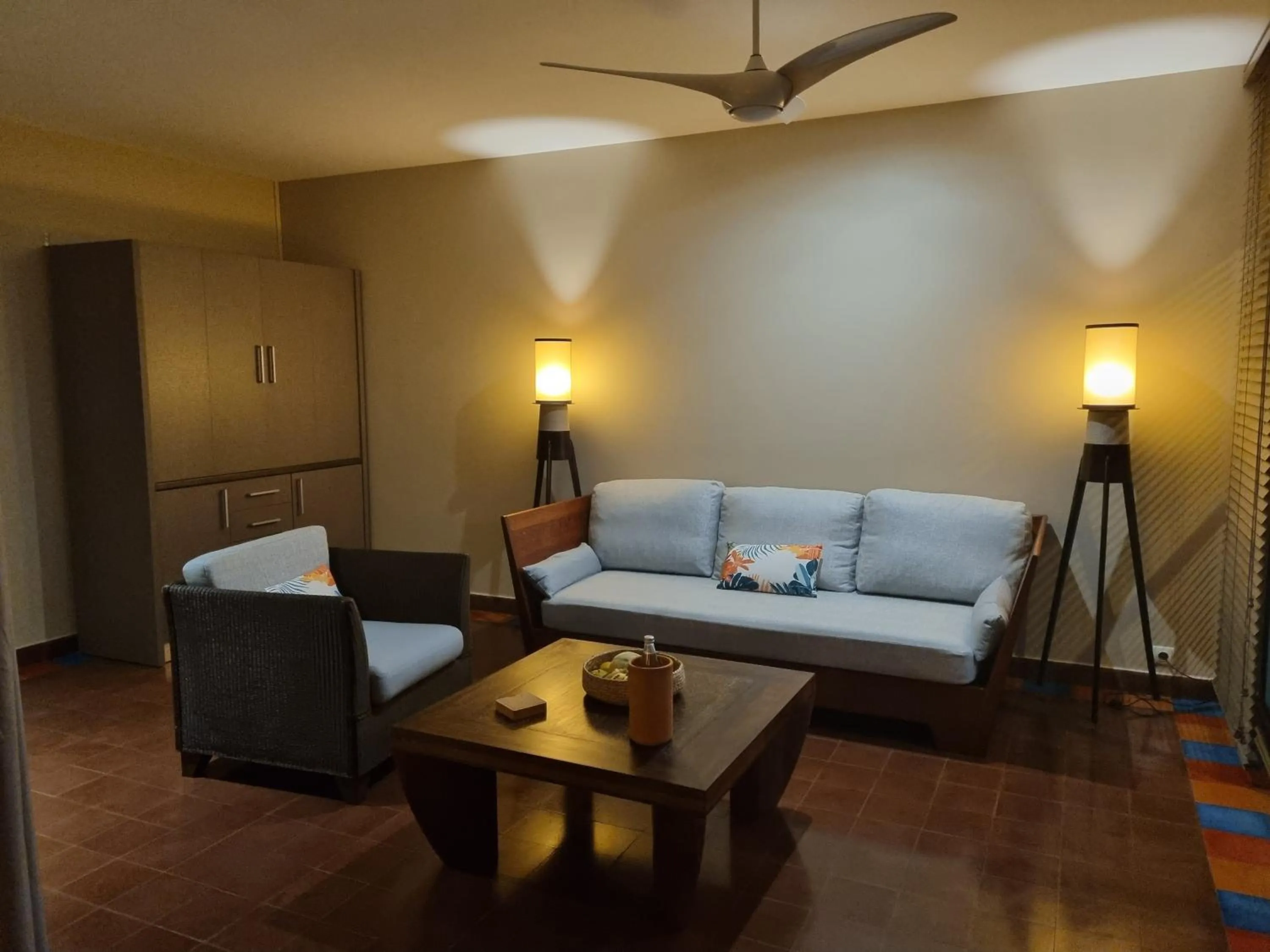 Living room in Les Villas du Lagon