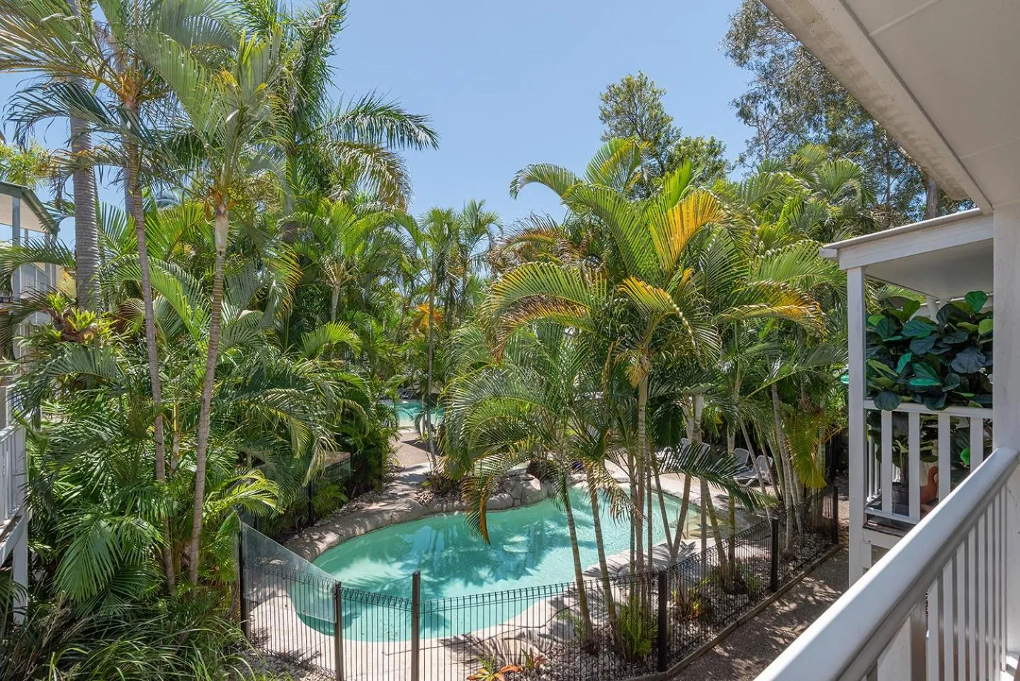 Pool view in Sandy Beach Resort