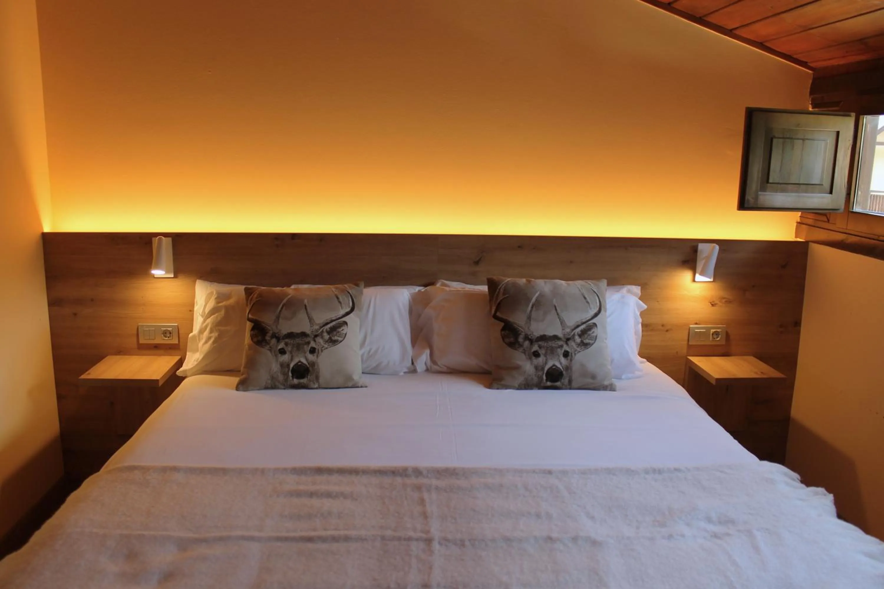 Decorative detail, Bed in Hotel Saurat