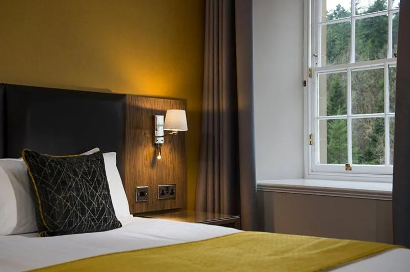 Bed in New Lanark Mill Hotel
