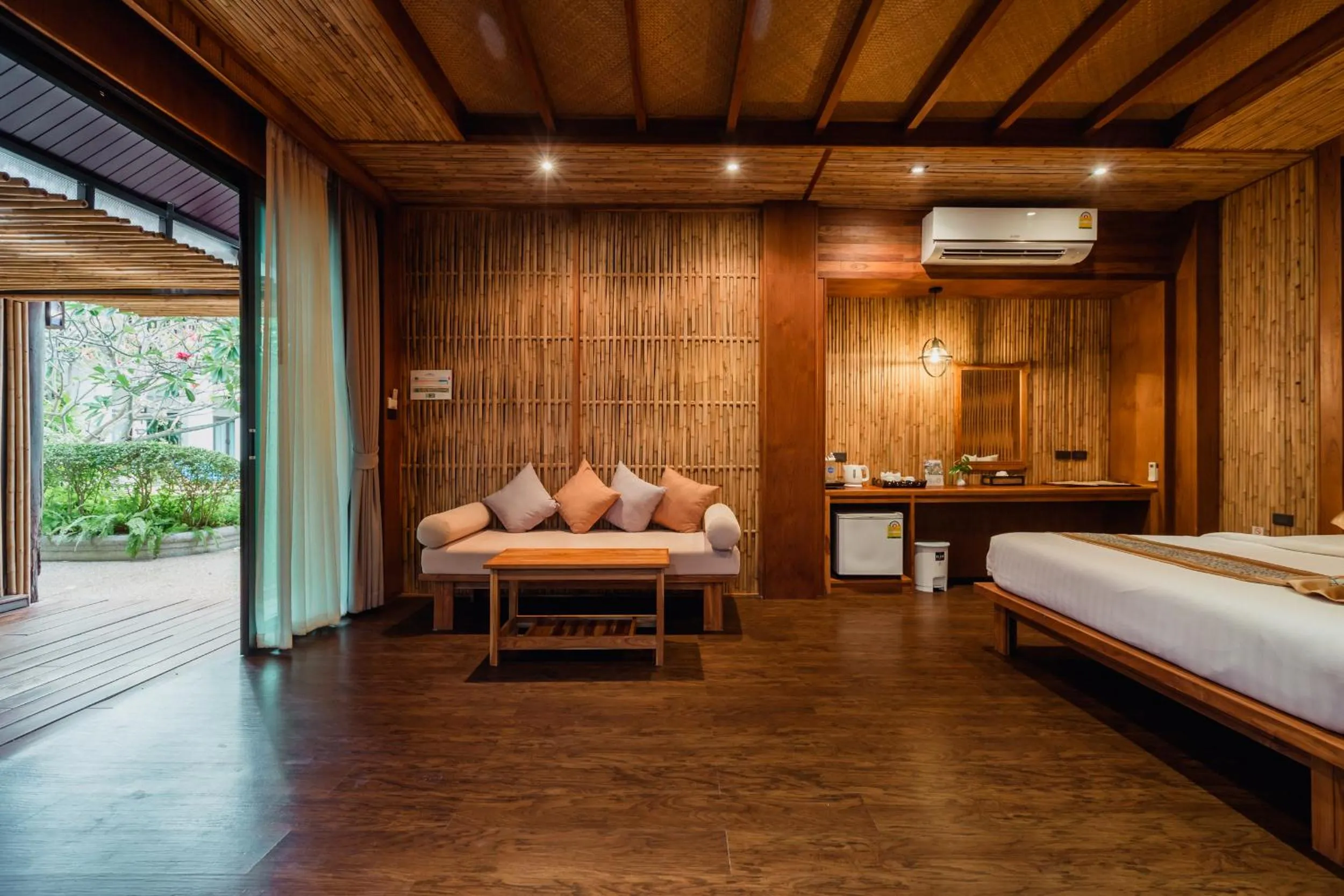 Seating area, Bed in Railay Village Resort and Spa
