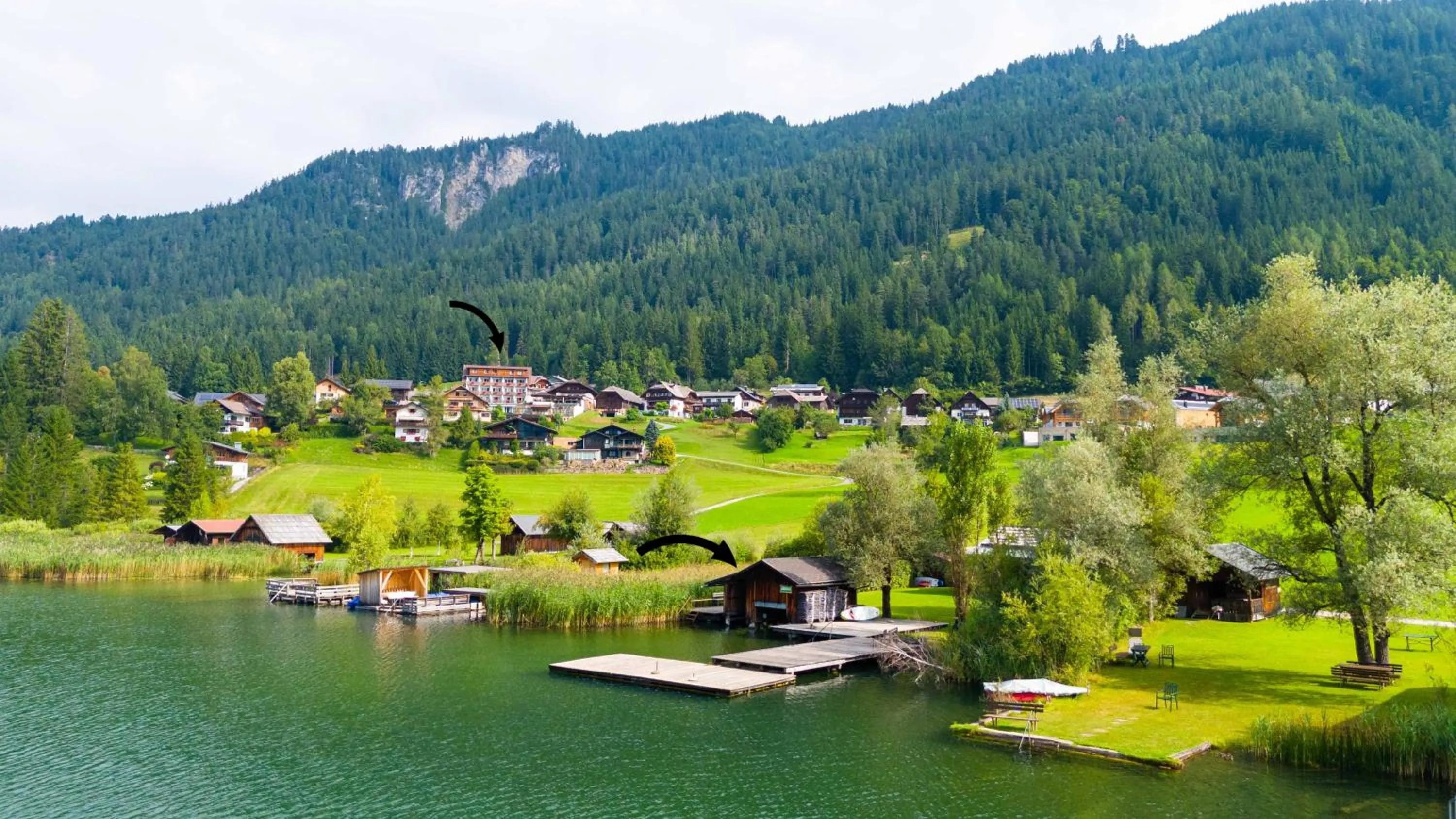 Area and facilities in Kolbitsch am Weissensee ein Seeblick der verzaubert B&B