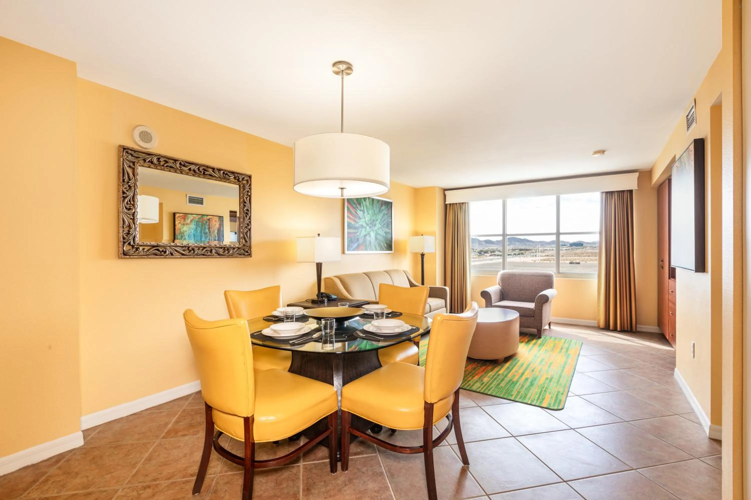 Living room in The Grandview at Las Vegas