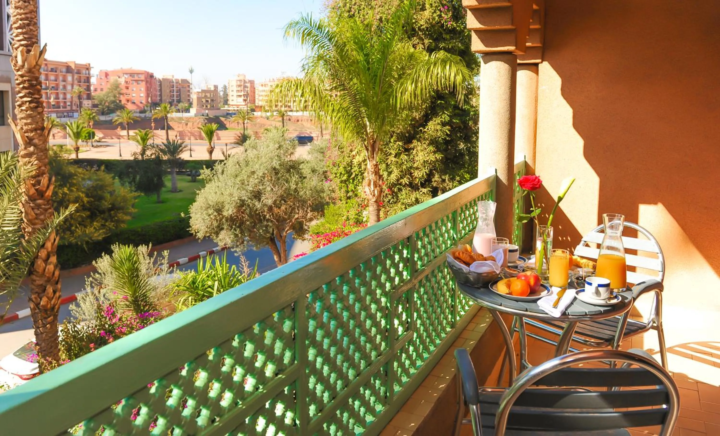 Balcony/Terrace in Appart-Hotel Amina Resort & Spa