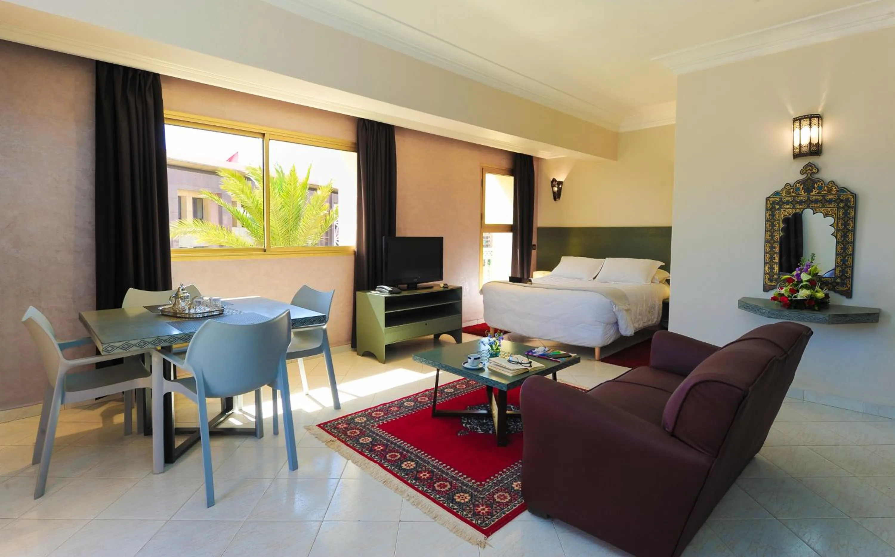 Living room in Appart-Hotel Amina Resort & Spa