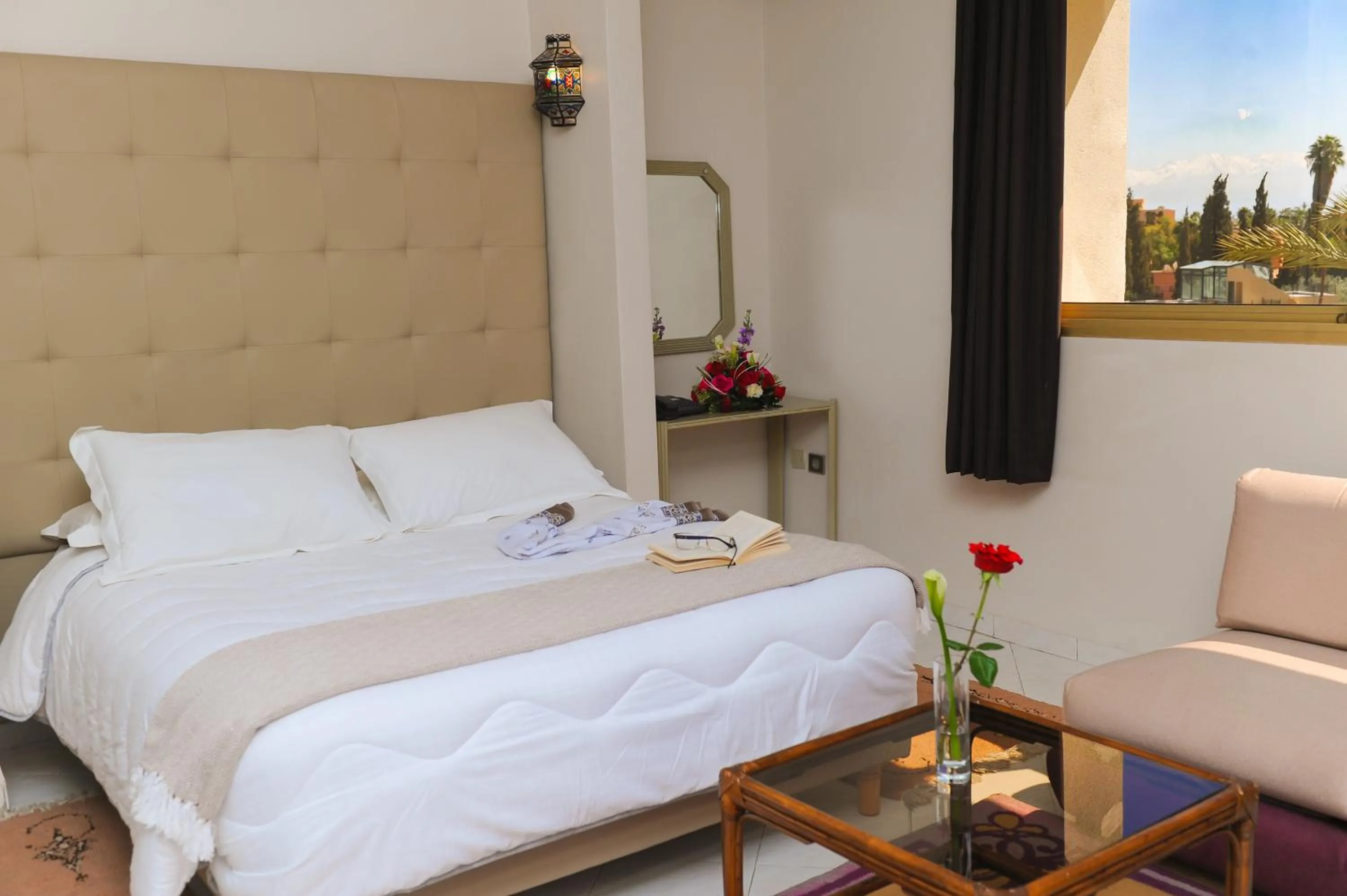 View (from property/room), Bed in Appart-Hotel Amina Resort & Spa