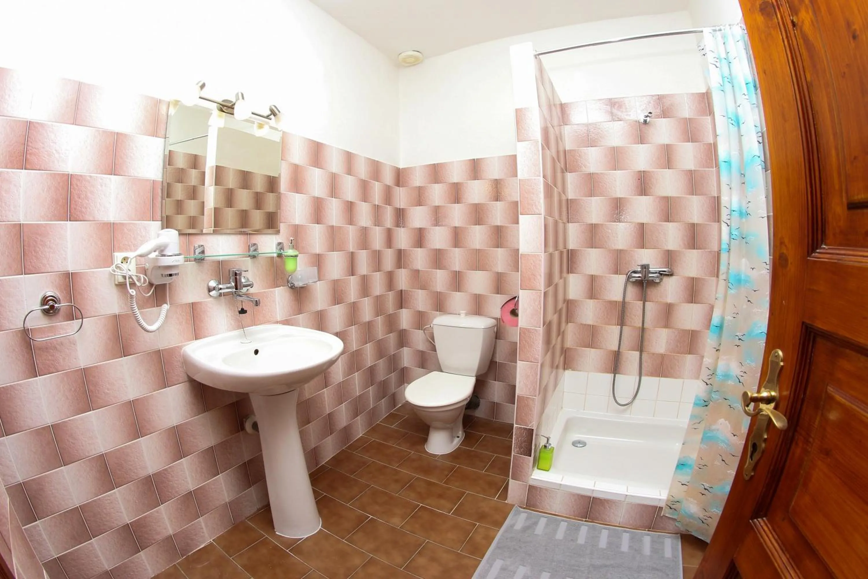 Shower in Mini Hotel Abraka & Apartments