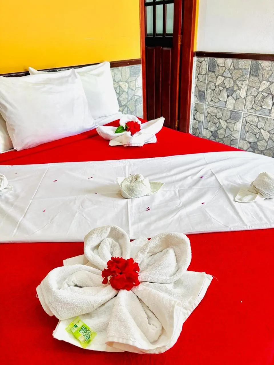 Bed in Pousada H&D