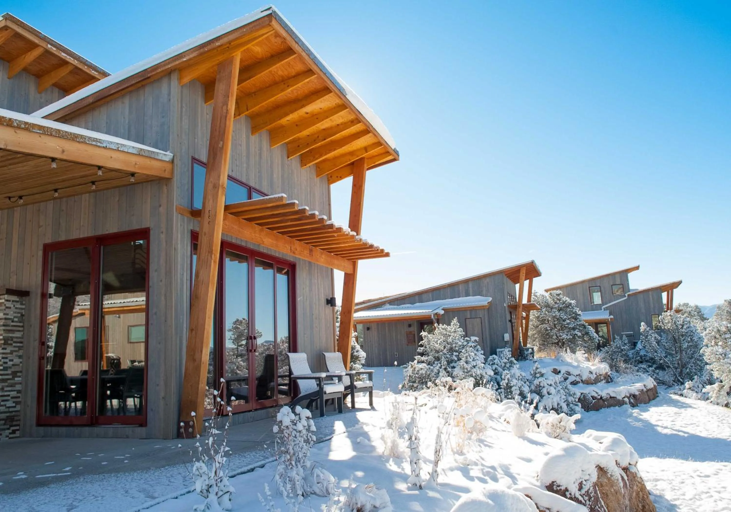 Patio in Royal Gorge Cabins